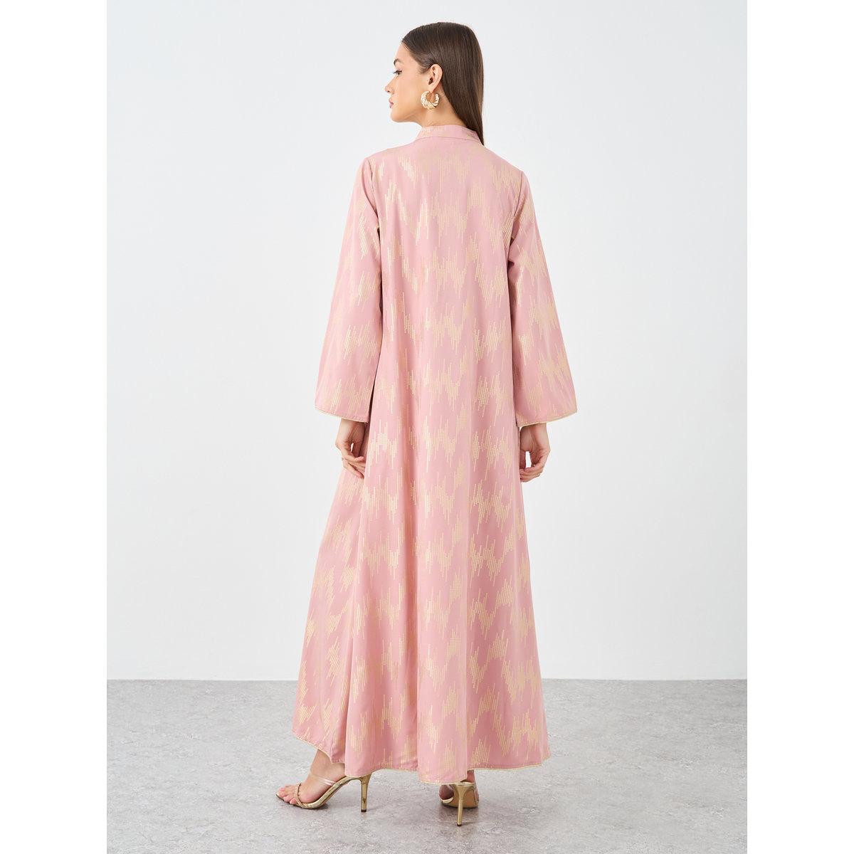 أميرة x ستايلي جلابية بطبعة فويل لامعة-women-arabicclothing-jalabiyas-image-5