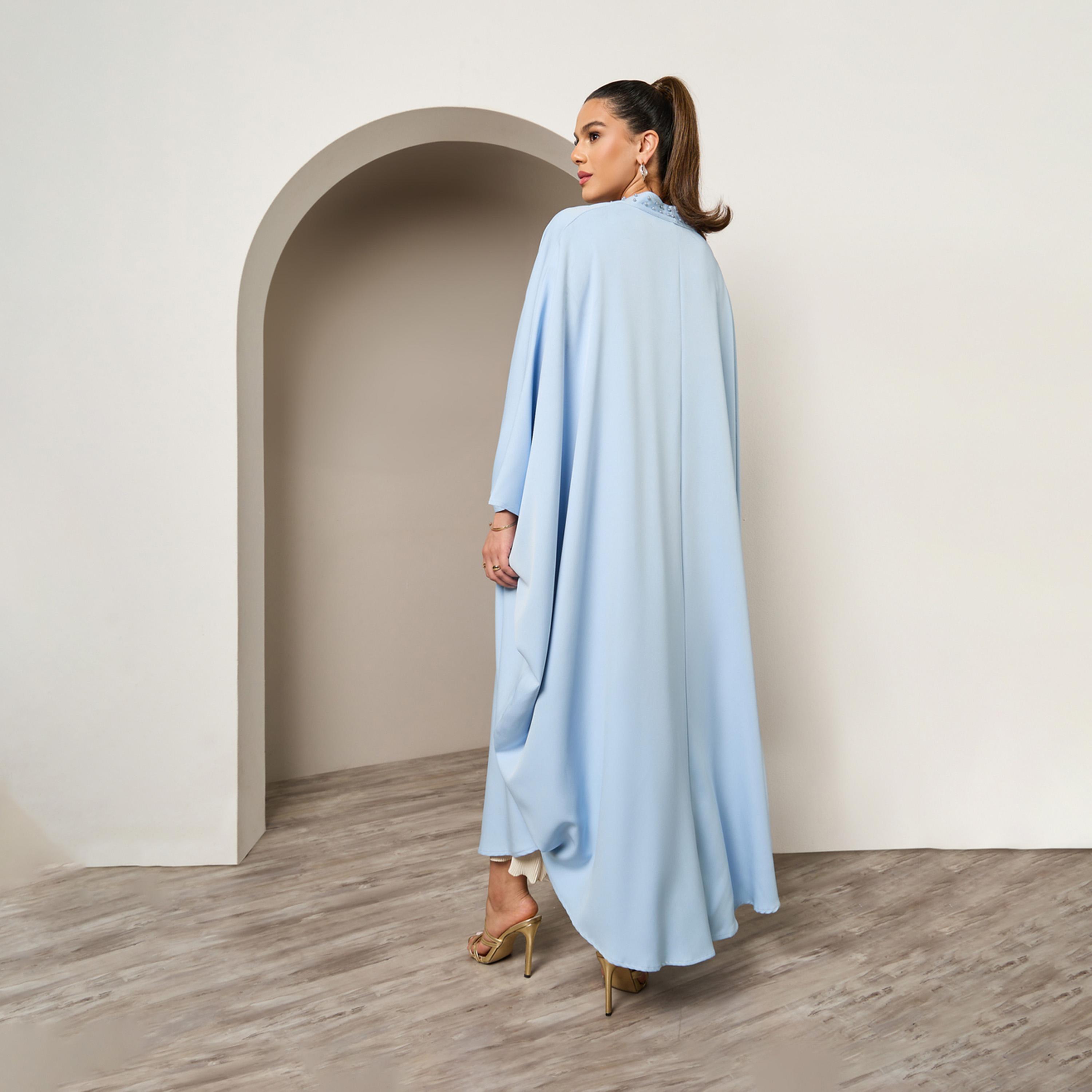 Styli Embellished Beaded Batwing Sleeve Abaya-women-arabicclothing-abayas-image-5
