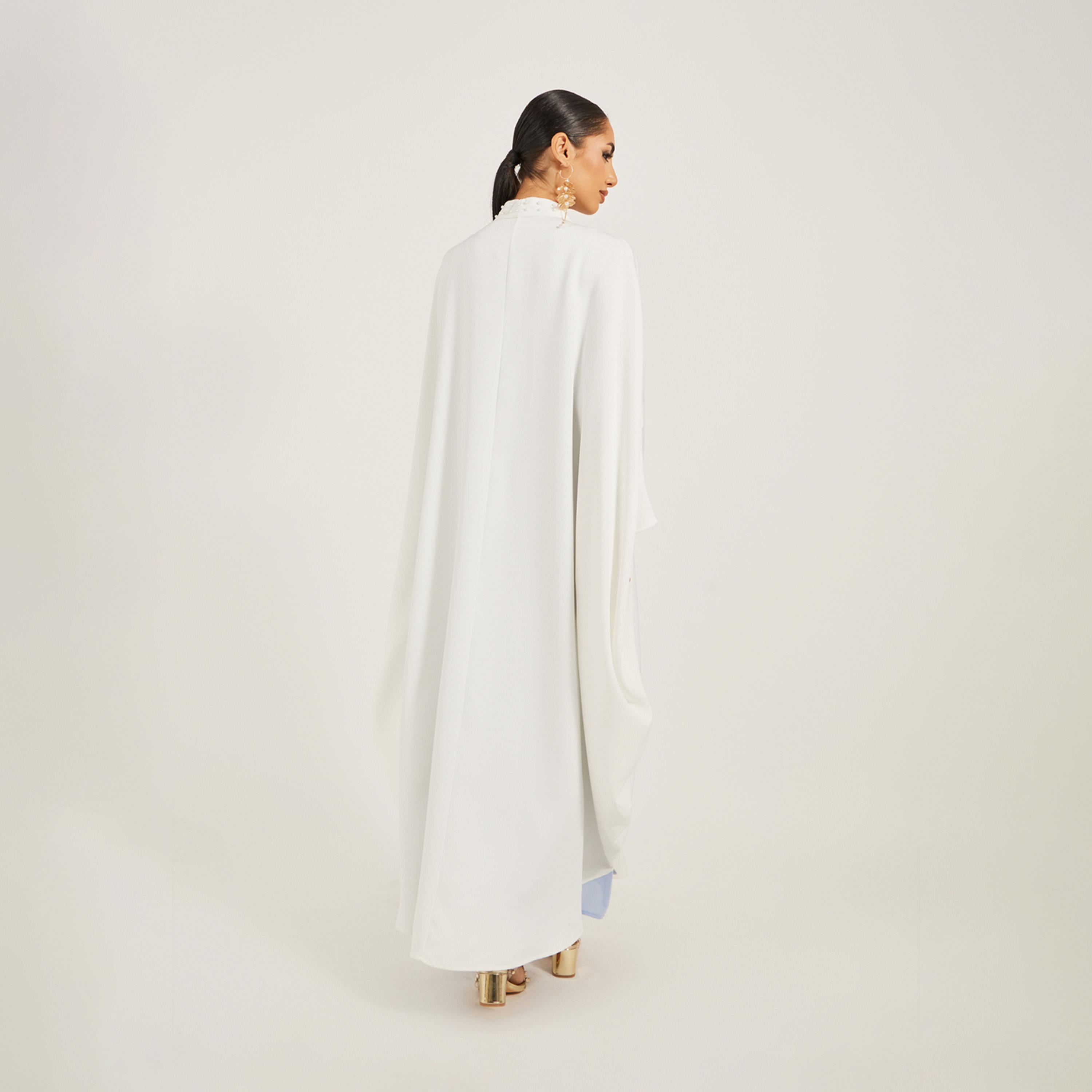 Styli Faux Pearl Embellished Batwing Sleeve Abaya-women-arabicclothing-abayas-image-5