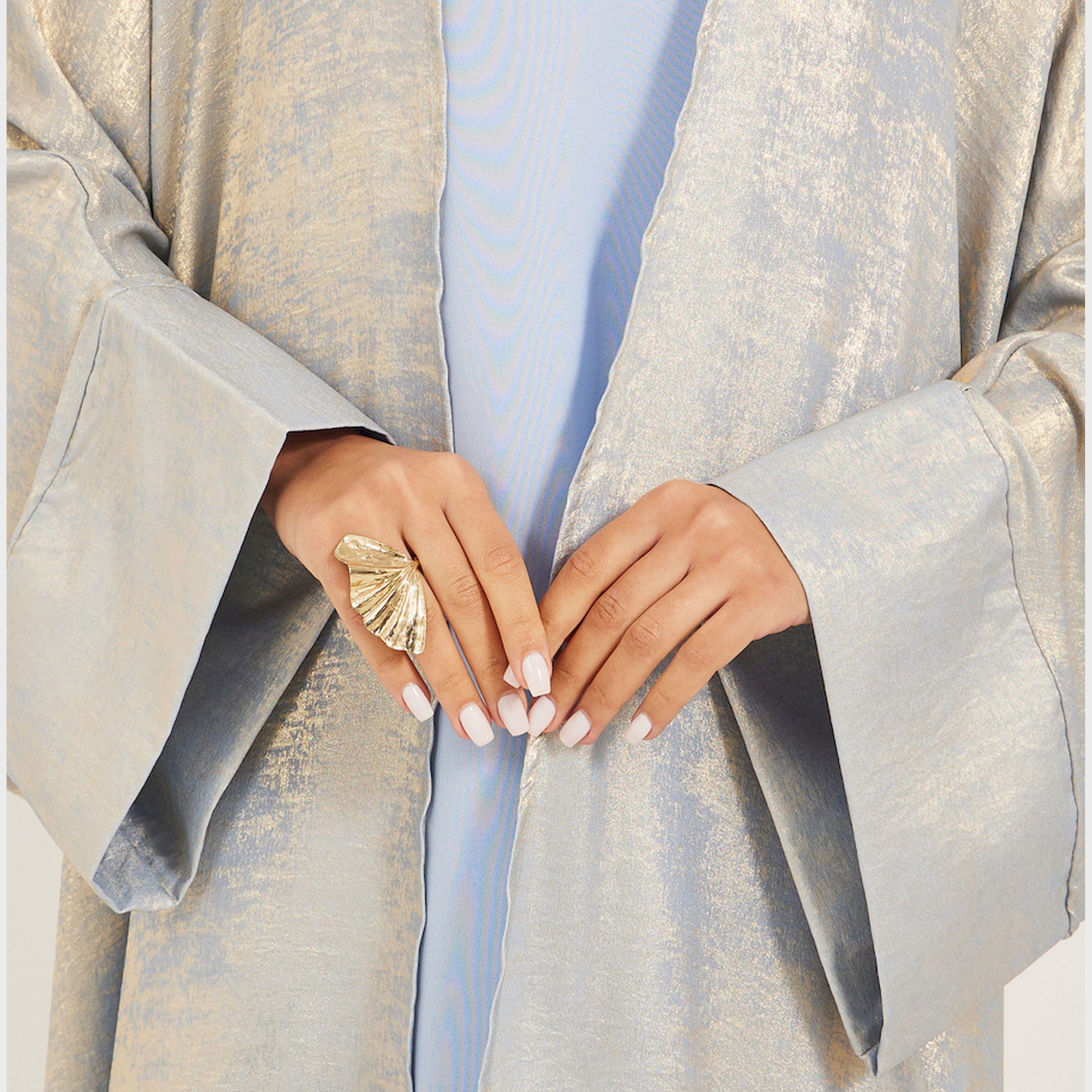 Styli Shimmer Design Abaya And Slip Dress Modest Set-women-arabicclothing-sets-image-4