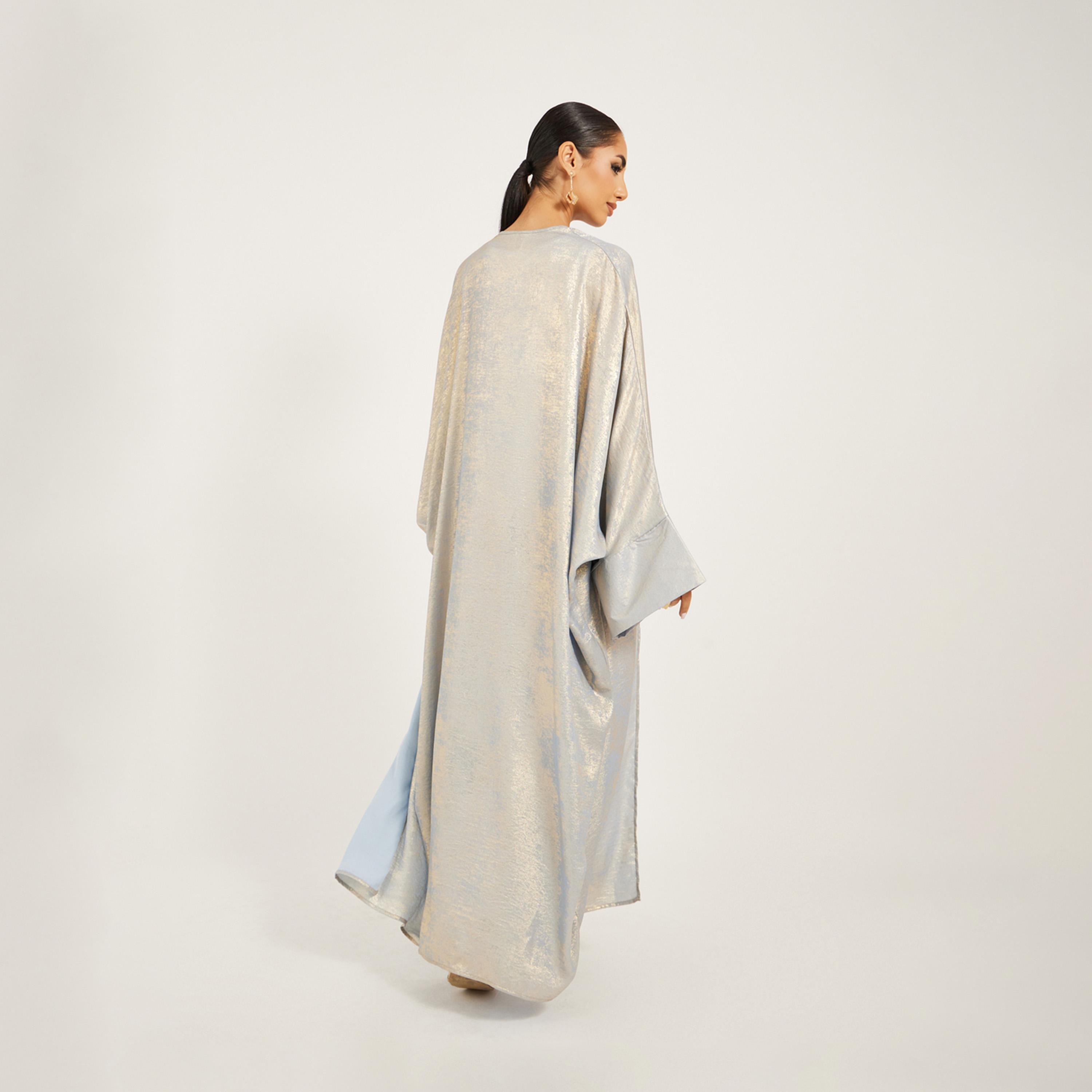 Styli Shimmer Design Abaya And Slip Dress Modest Set-women-arabicclothing-sets-image-5