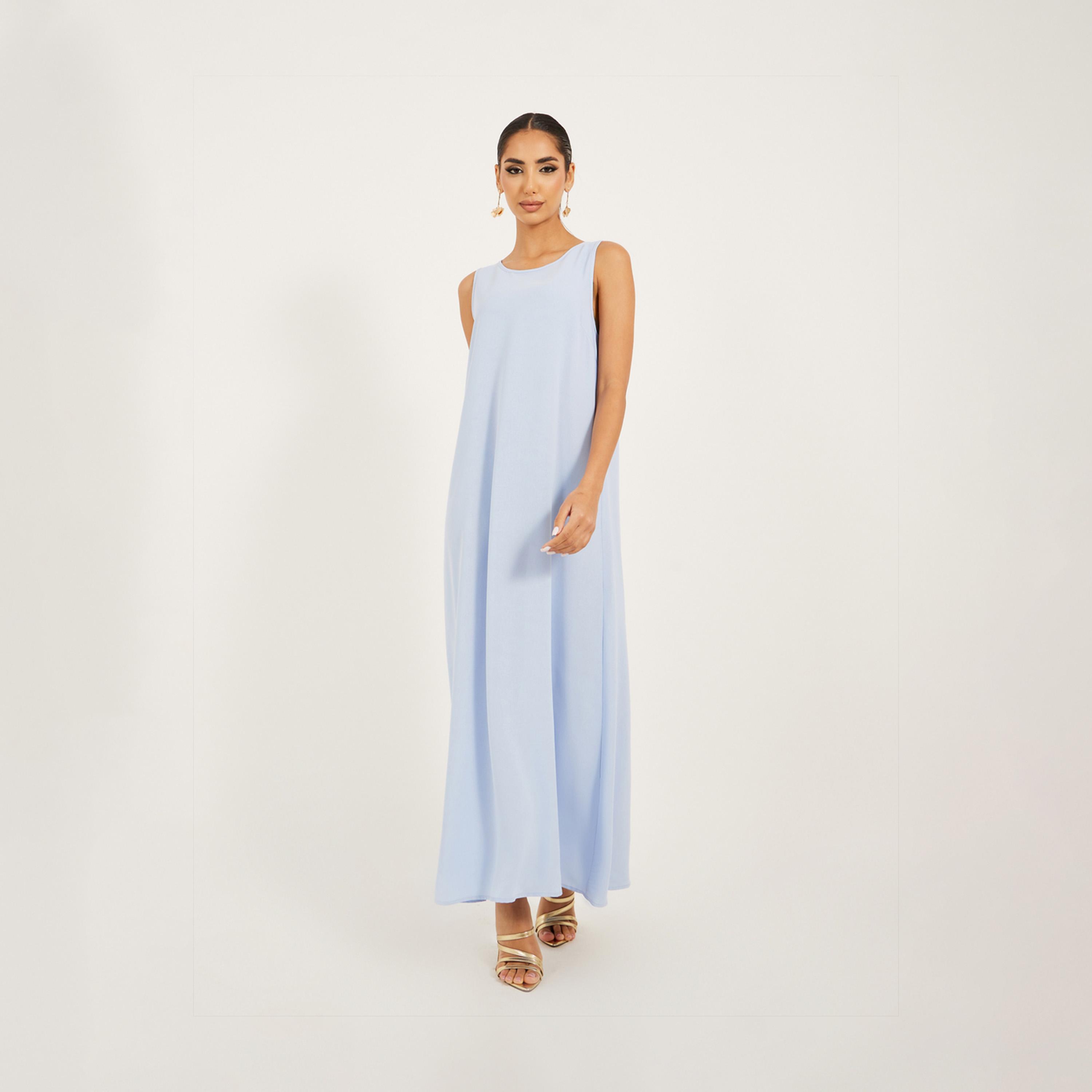 Styli Shimmer Design Abaya And Slip Dress Modest Set-women-arabicclothing-sets-image-6
