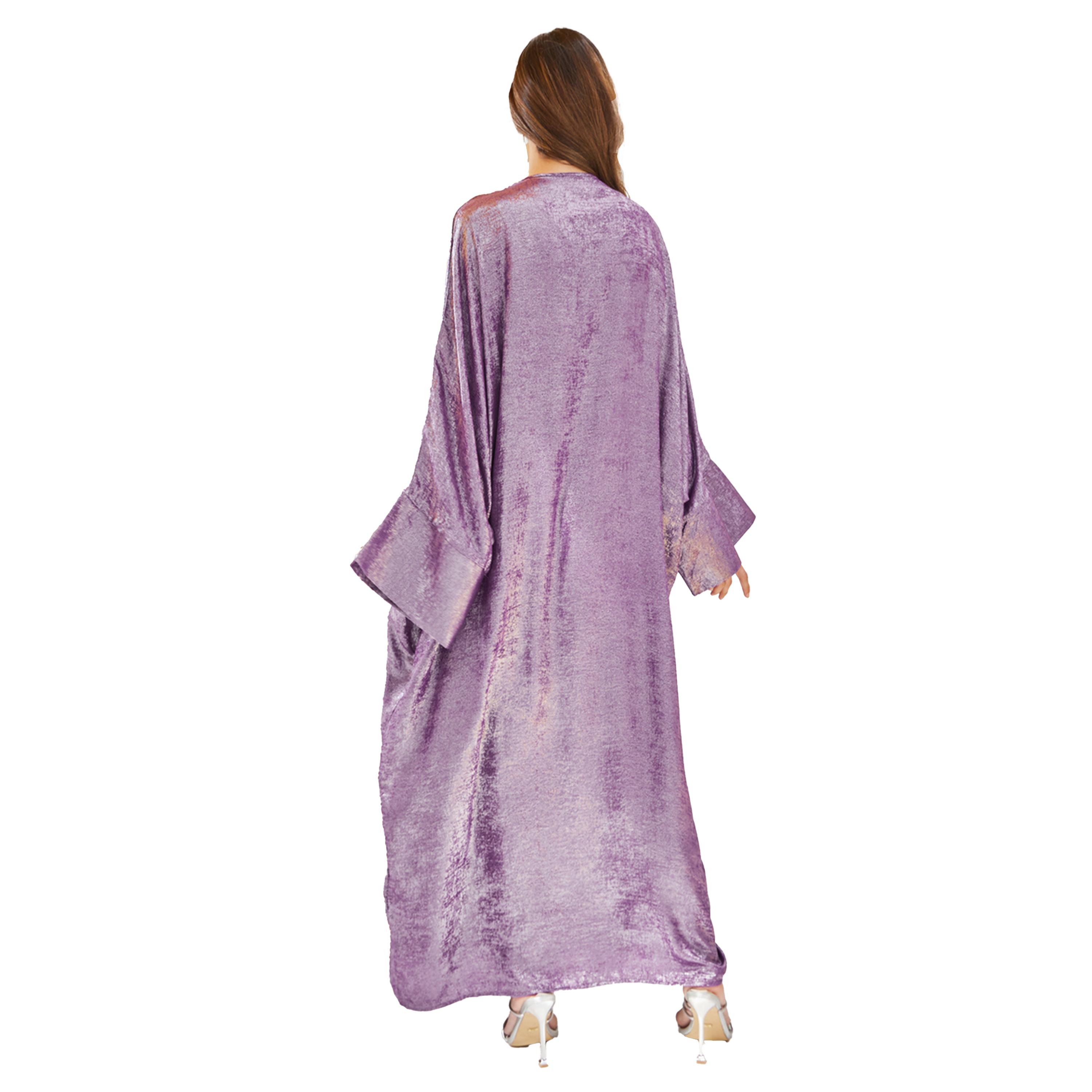 Styli Shimmer Design Abaya and Slip Dress Modest Set-women-arabicclothing-sets-image-5