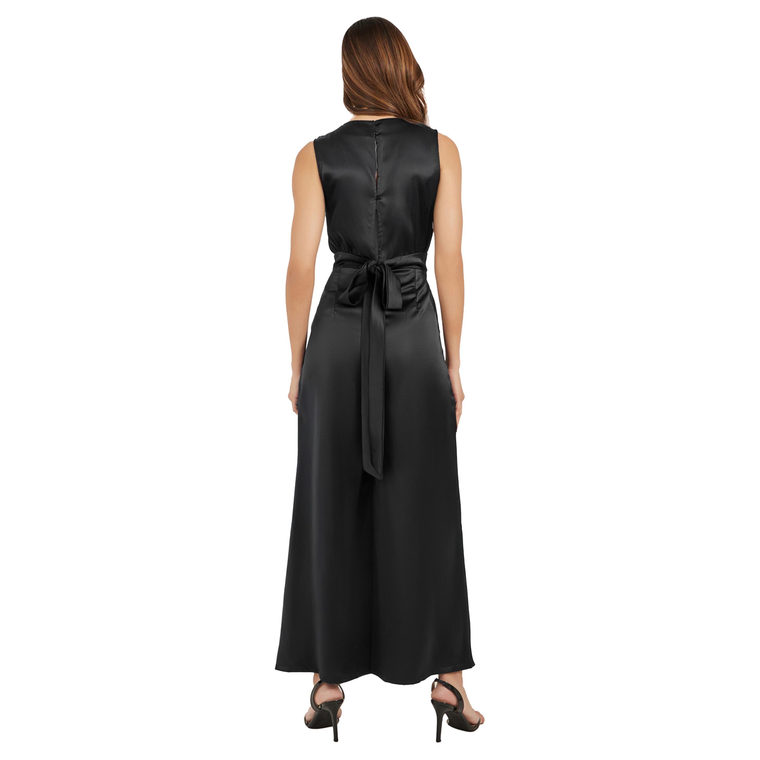 ستايلي - جمبسوت ساتان بساق واسعة بدون أكمام-women-clothing-jumpsuits-image-4