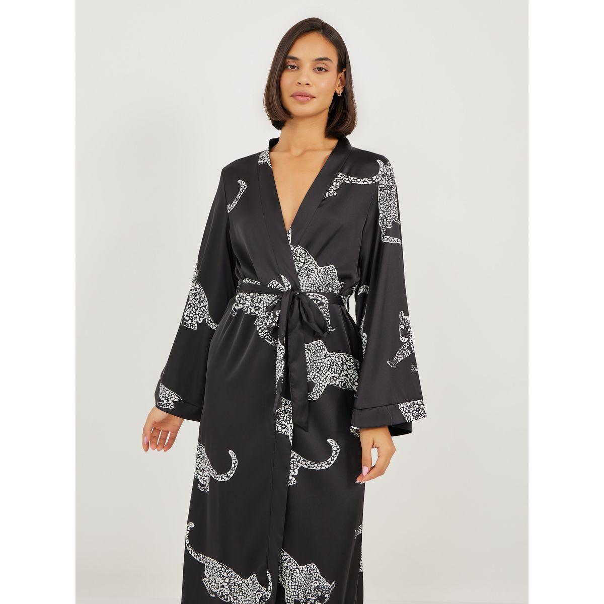 Styli Satin Jaguar Print Robe-women-clothing-nightwear-robes-image-2