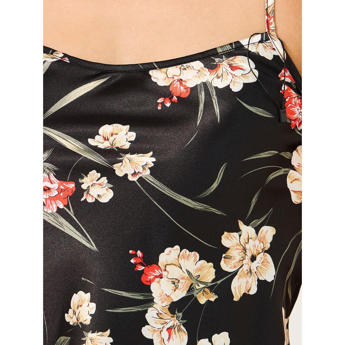 Floral Print Satin Cami and Shorts Set-women-clothing-nightwear-pyjamas-shortsets-image-3