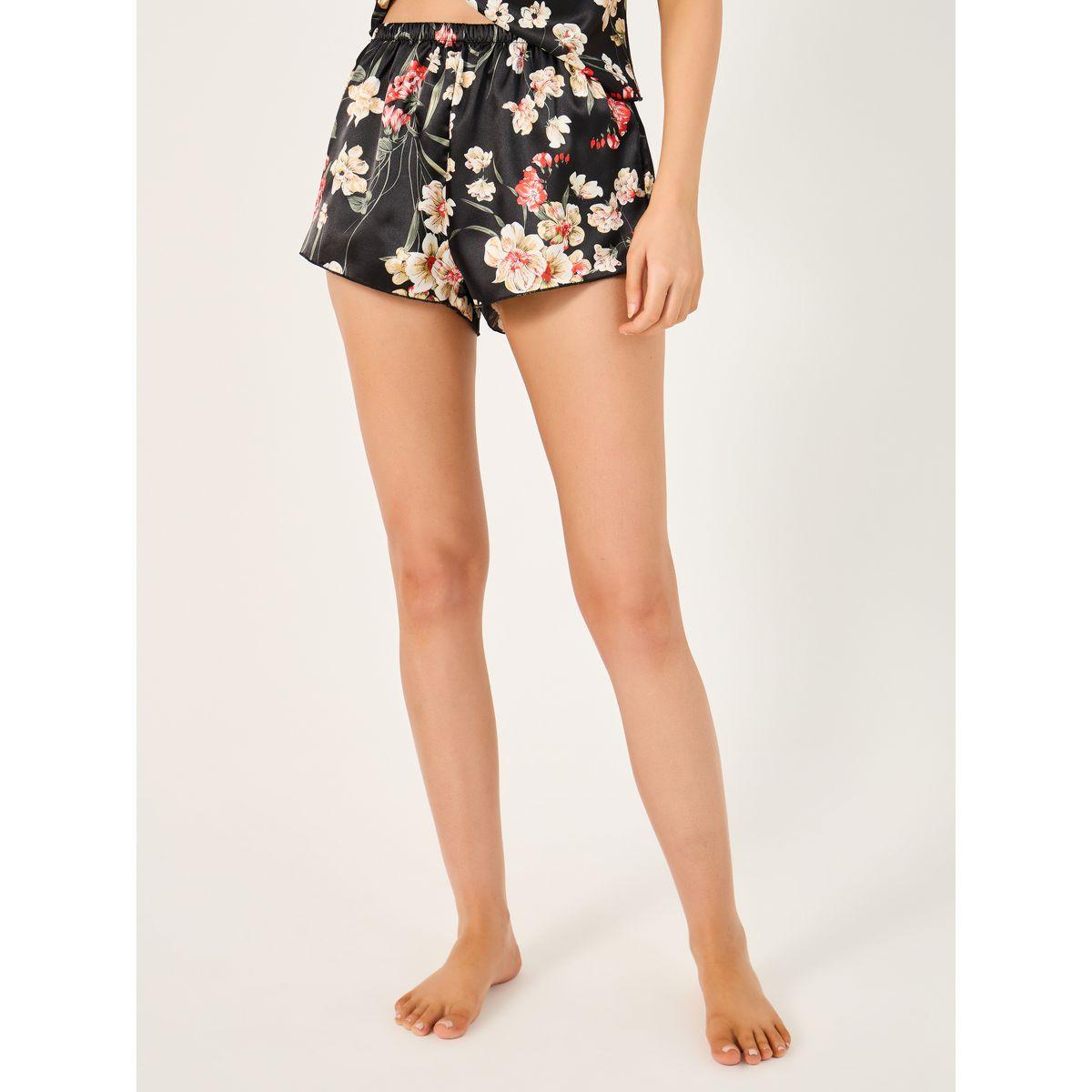 Floral Print Satin Cami and Shorts Set-women-clothing-nightwear-pyjamas-shortsets-image-4