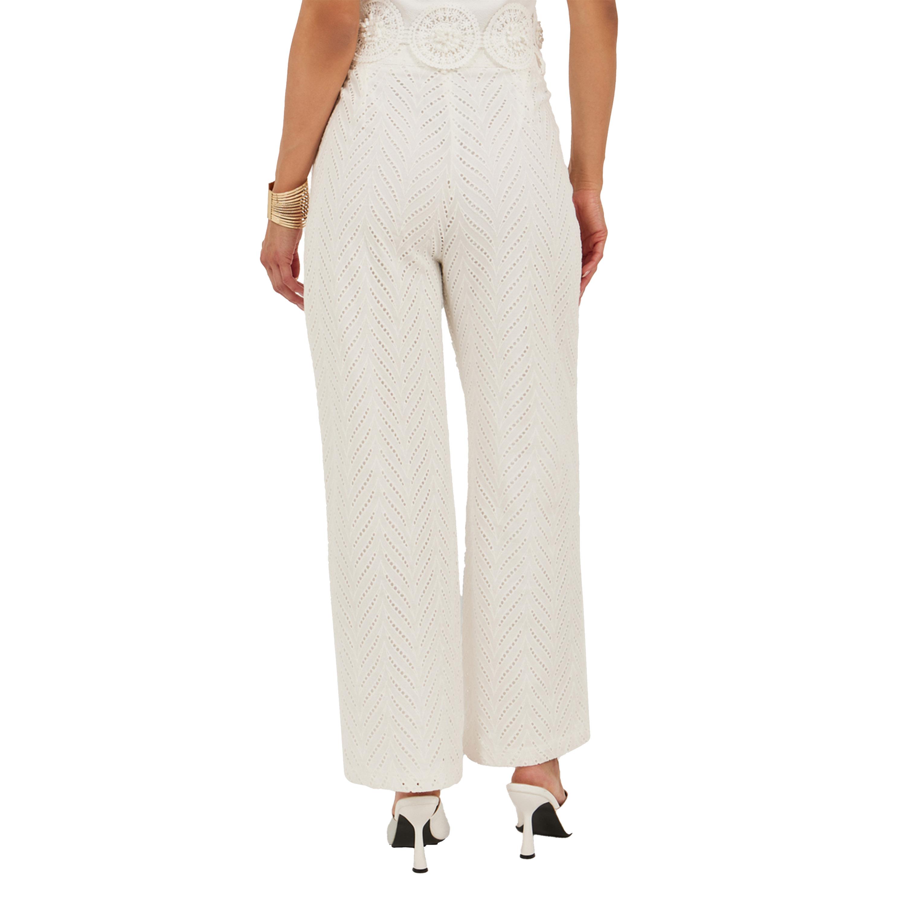 Styli Schiffli Mid Rise Wide Leg Pants-women-clothing-bottoms-trousers-image-4