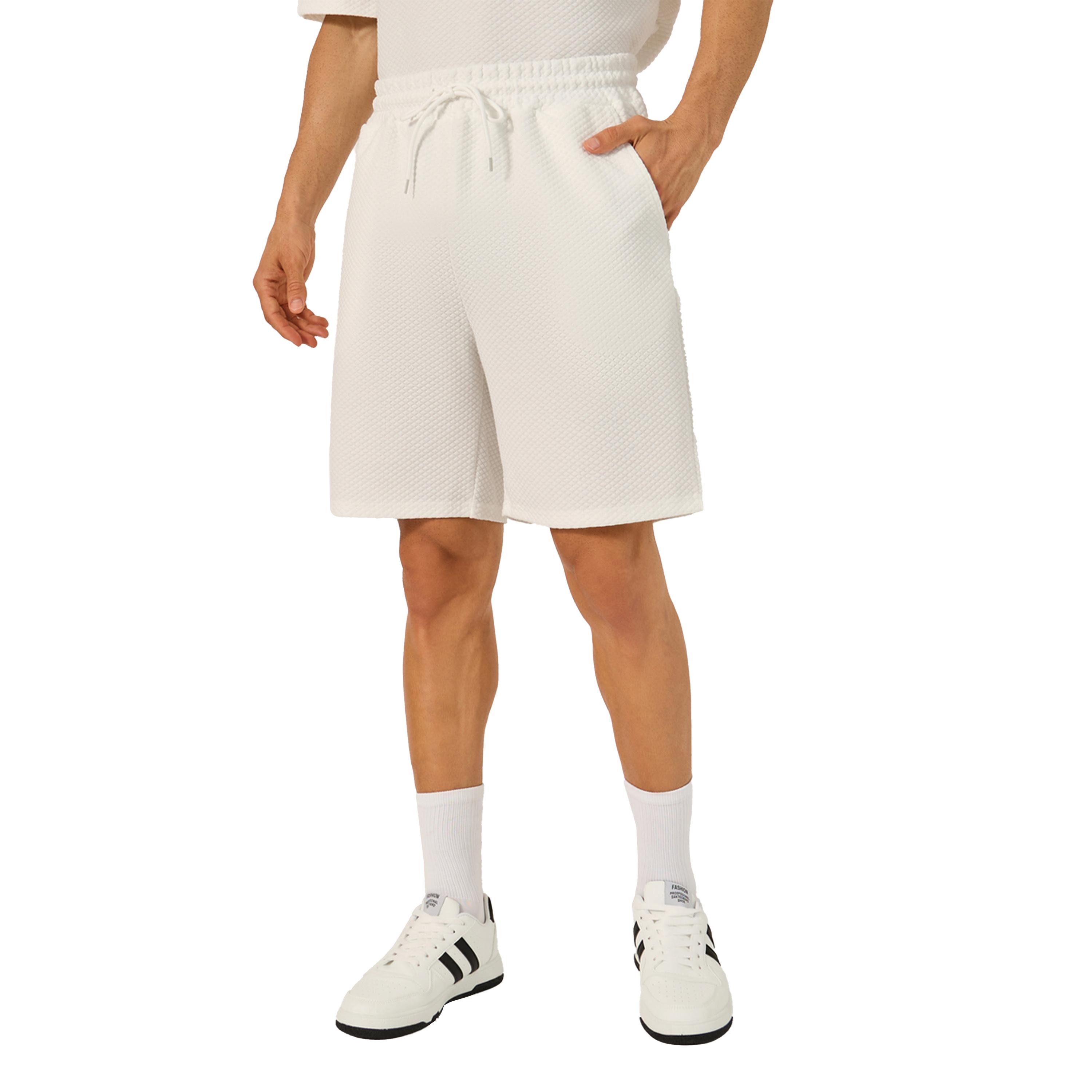 Styli Textured Relaxed Fit Polo T-Shirt and Shorts Co-Ords-men-clothing-coordsets-image-5