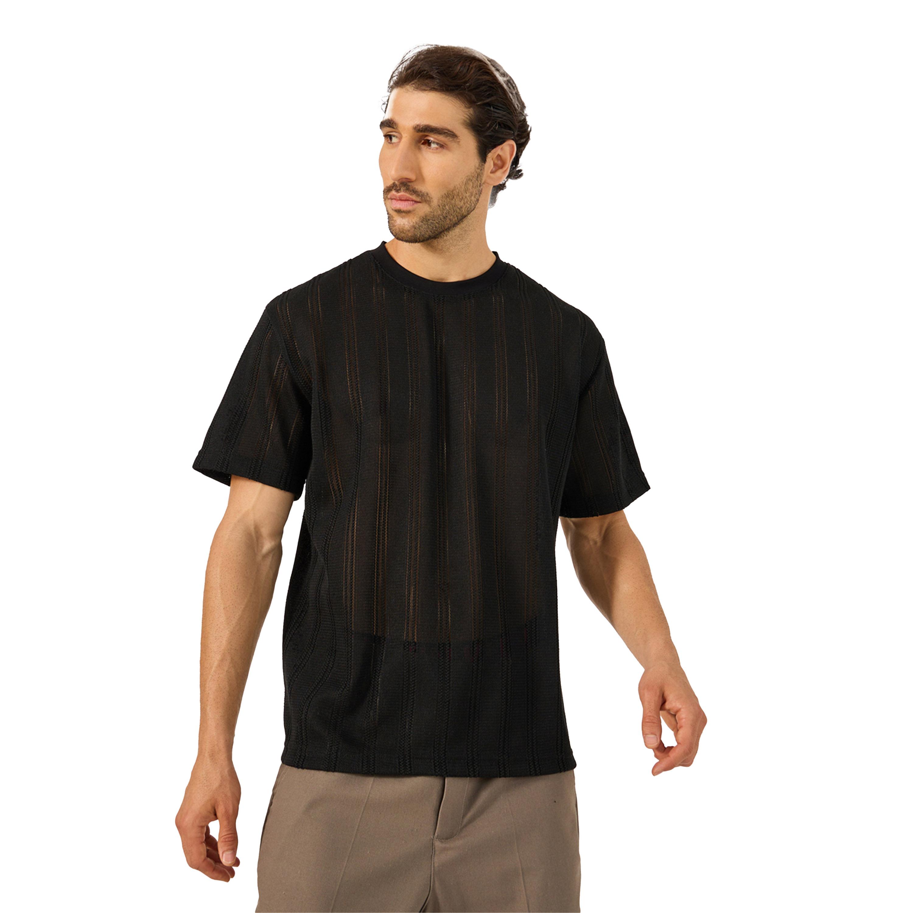 Styli Sheer Striped Short Sleeve Oversized T-Shirt-men-clothing-tshirtsandpolos-tshirts-image-1