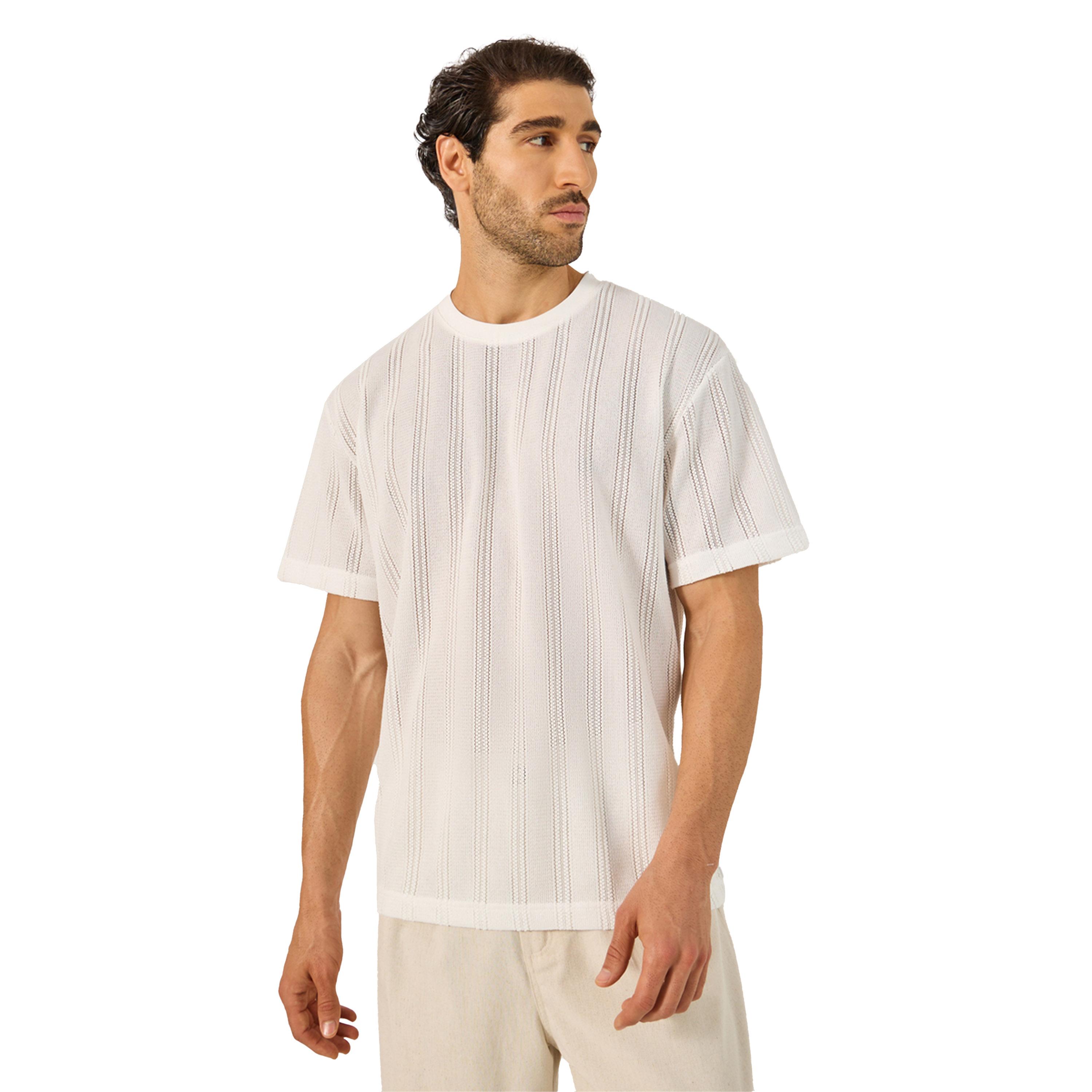 Styli Sheer Striped Short Sleeve Oversized T-Shirt-men-clothing-tshirtsandpolos-tshirts-image-1