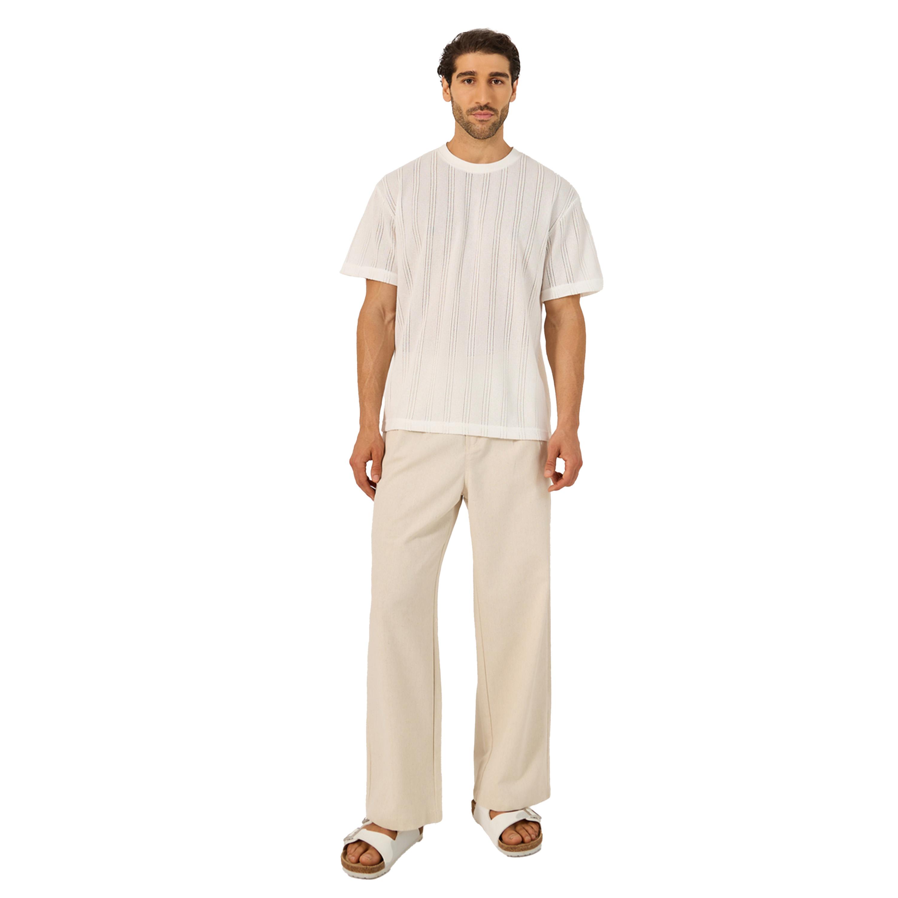 Styli Sheer Striped Short Sleeve Oversized T-Shirt-men-clothing-tshirtsandpolos-tshirts-image-2