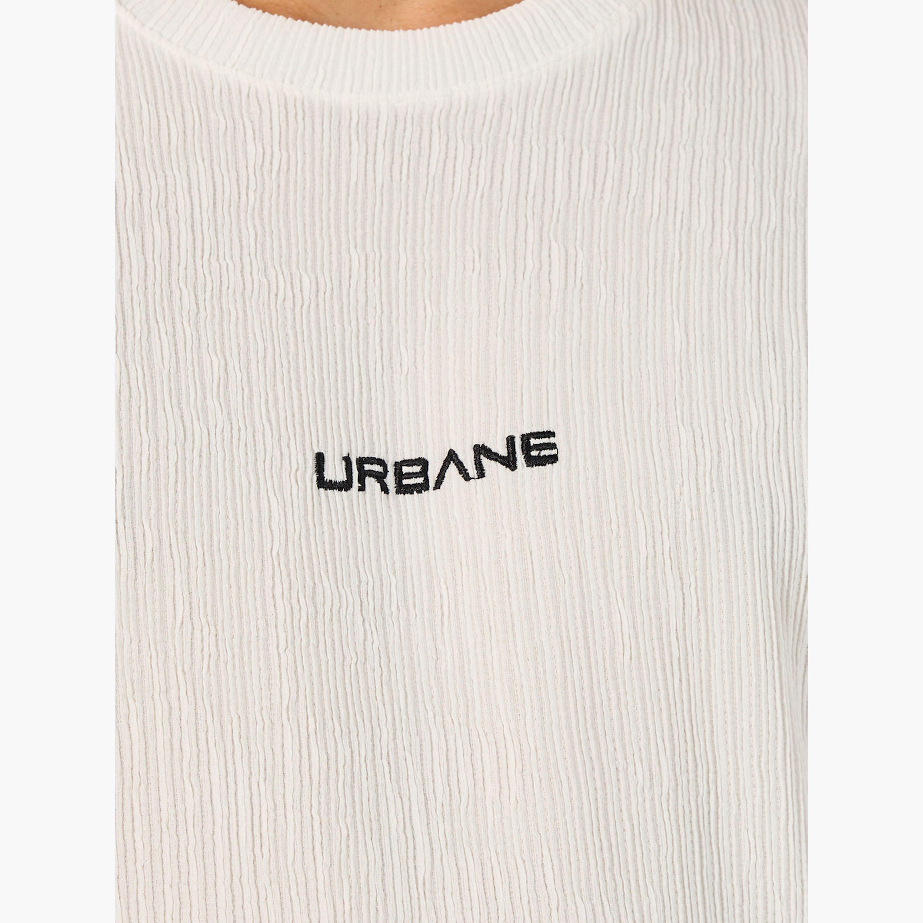 ستايلي -  تي شيرت مقاس كبيربنقشة منسوجة وتطريز بسيط-men-clothing-tshirtsandpolos-tshirts-image-3