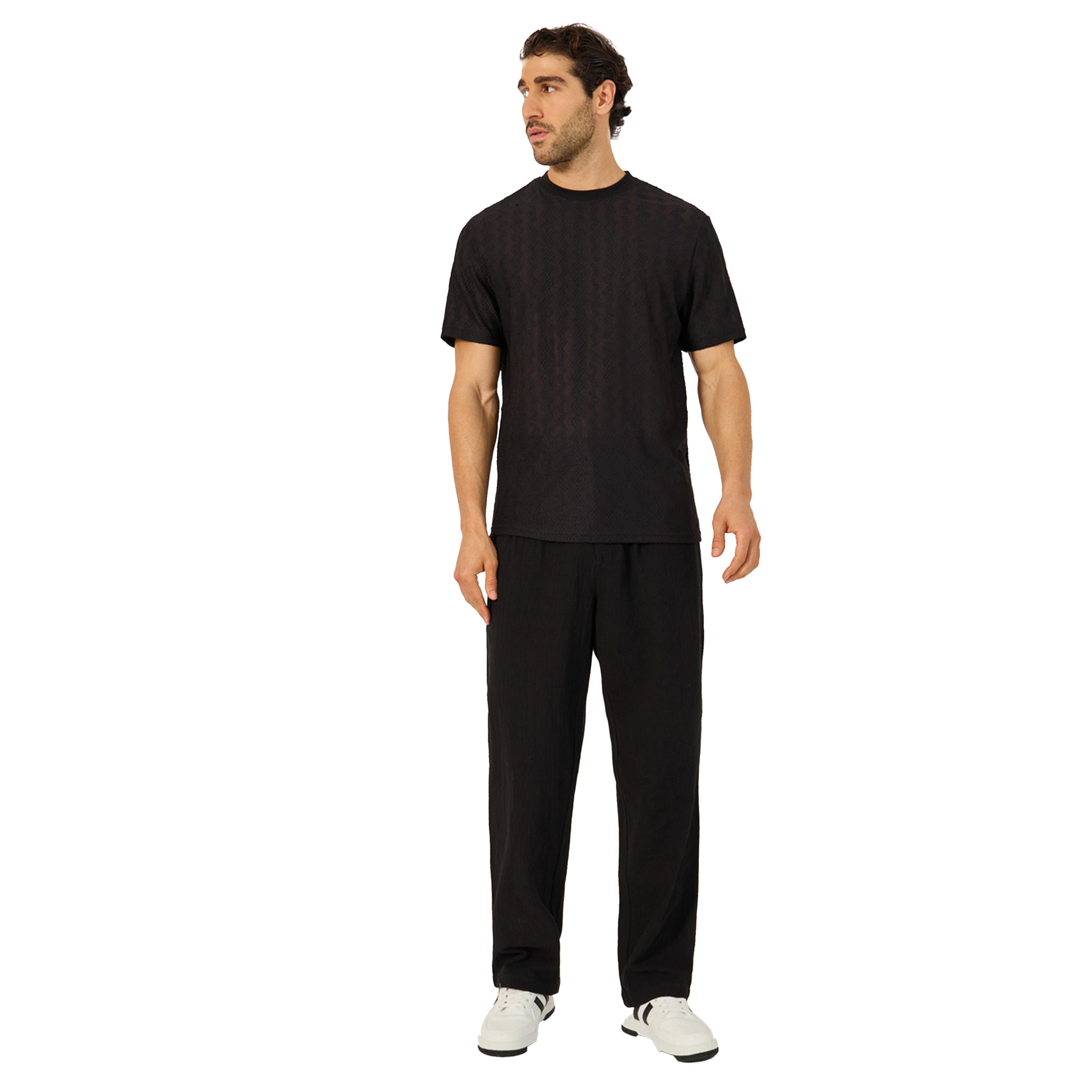 Styli Chevron Textured Short Sleeve Regular Fit T-Shirt-men-clothing-tshirtsandpolos-tshirts-image-2