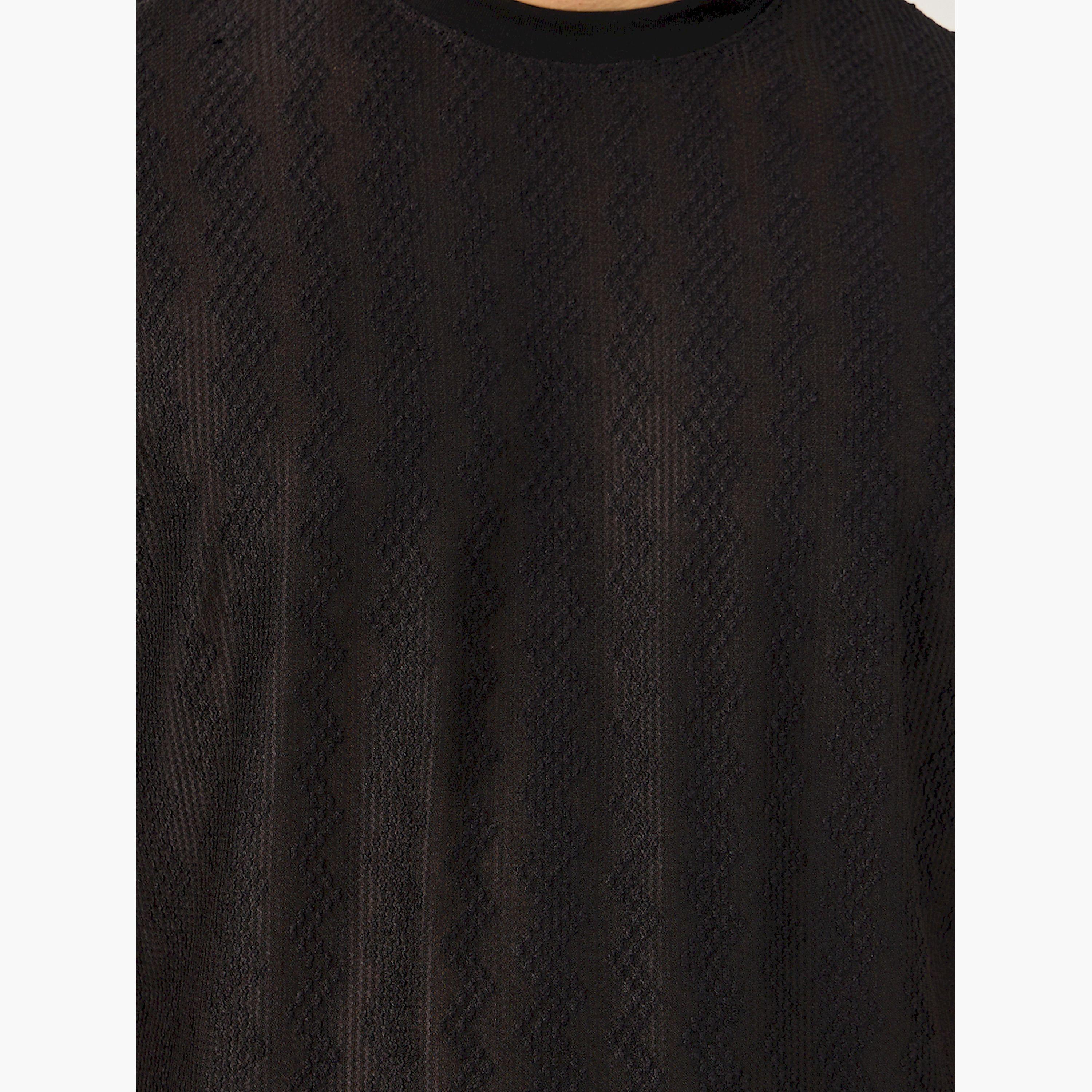 Styli Chevron Textured Short Sleeve Regular Fit T-Shirt-men-clothing-tshirtsandpolos-tshirts-image-3