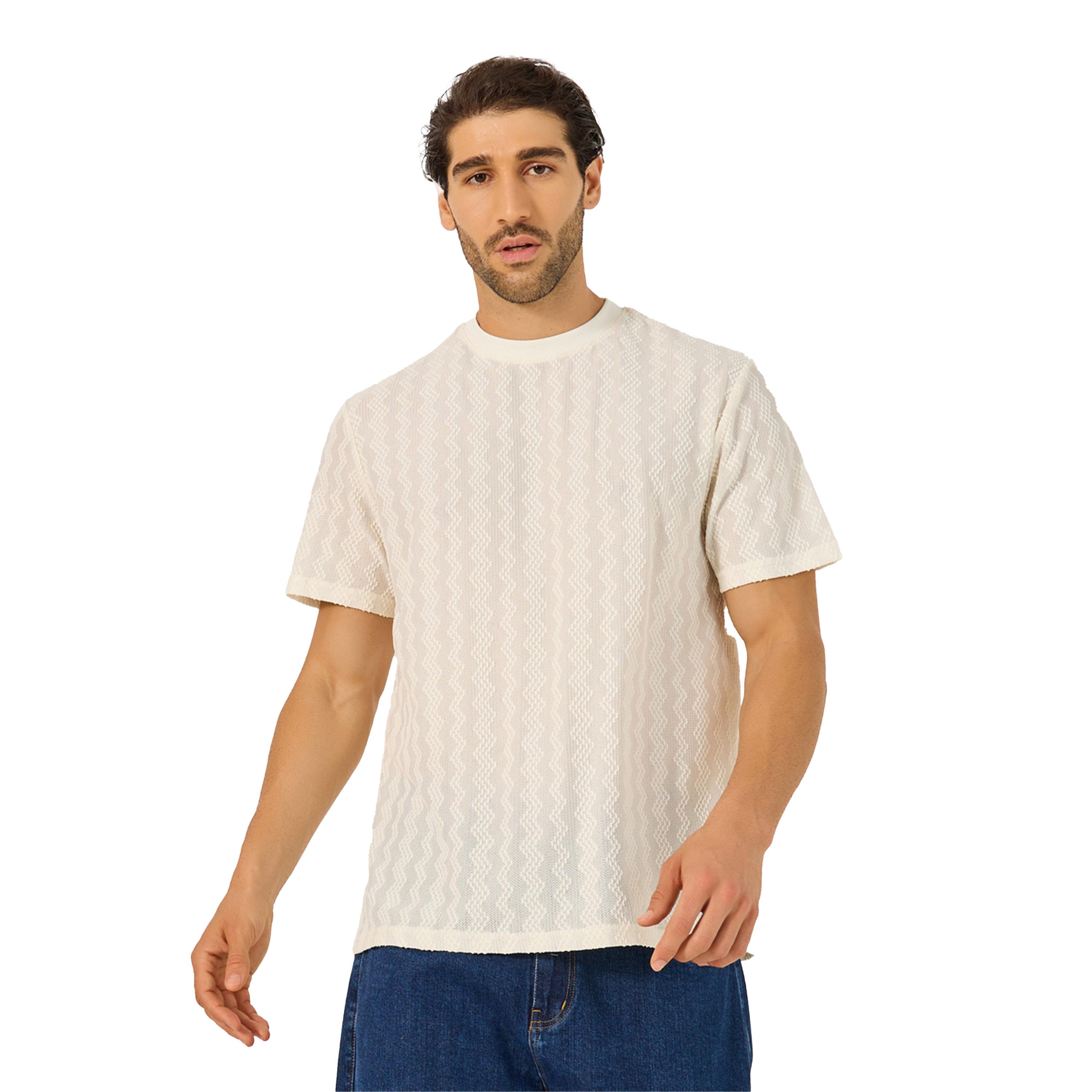 Styli Chevron Textured Short Sleeve Regular Fit T-Shirt-men-clothing-tshirtsandpolos-tshirts-image-1
