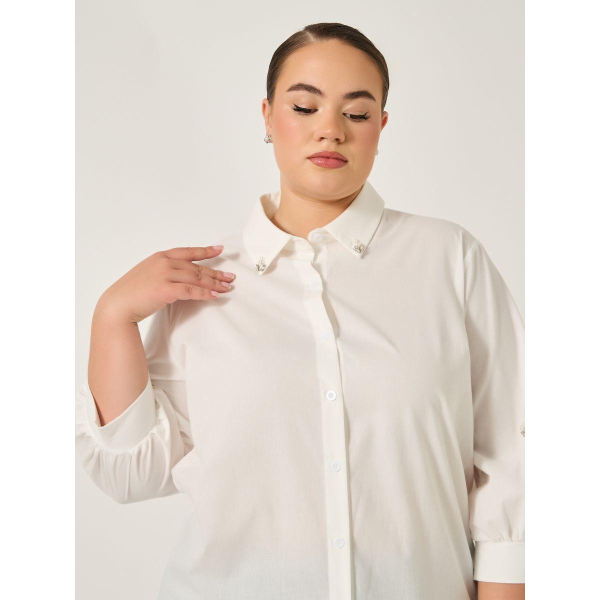 Styli Plus Size Balloon Sleeves Collared Shirt-women-clothing-shirtsandblouses-shirts-image-2