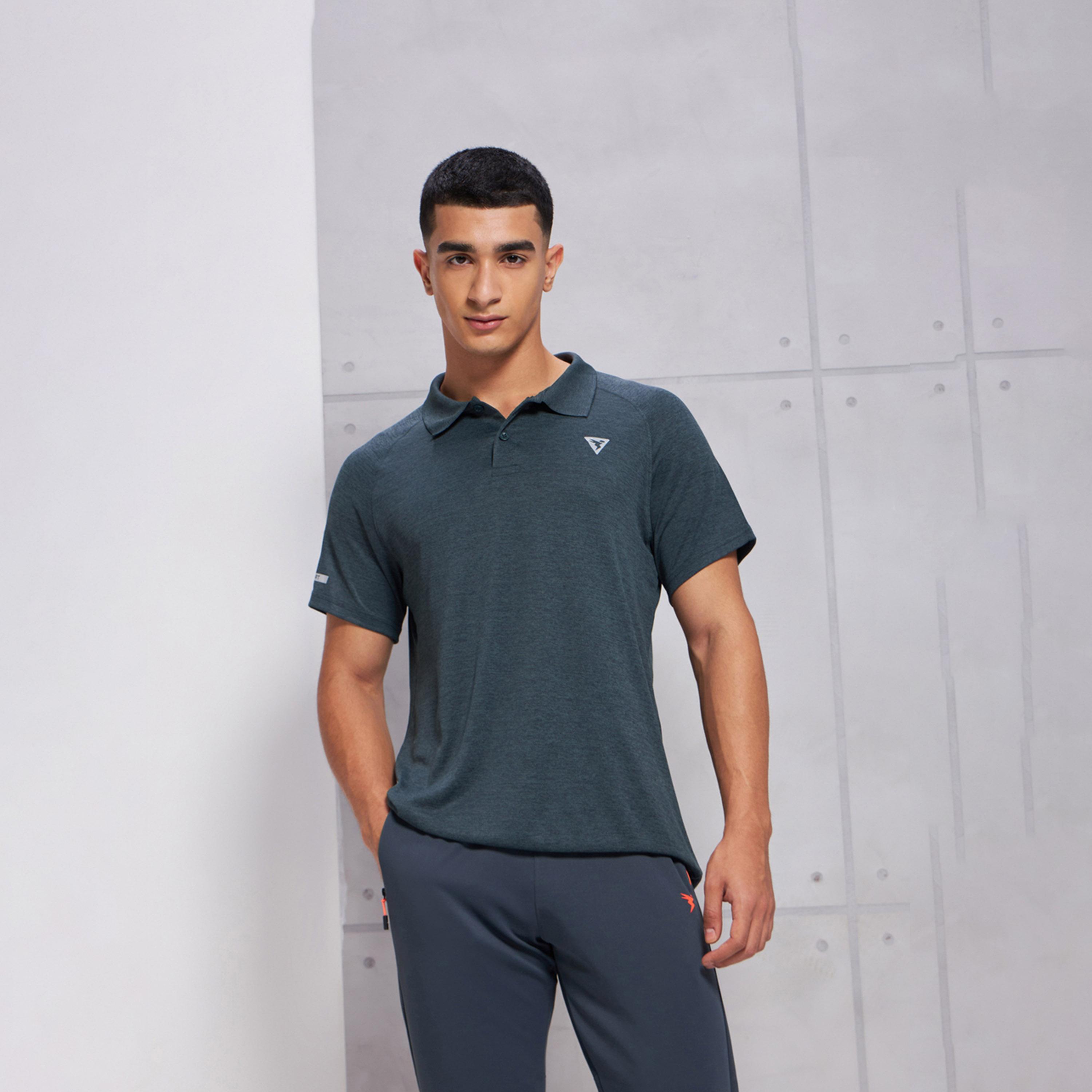 Technosport X Styli Polo Melange Hs-men-clothing-sportswearandactivewear-tshirtsandpolos-image-1