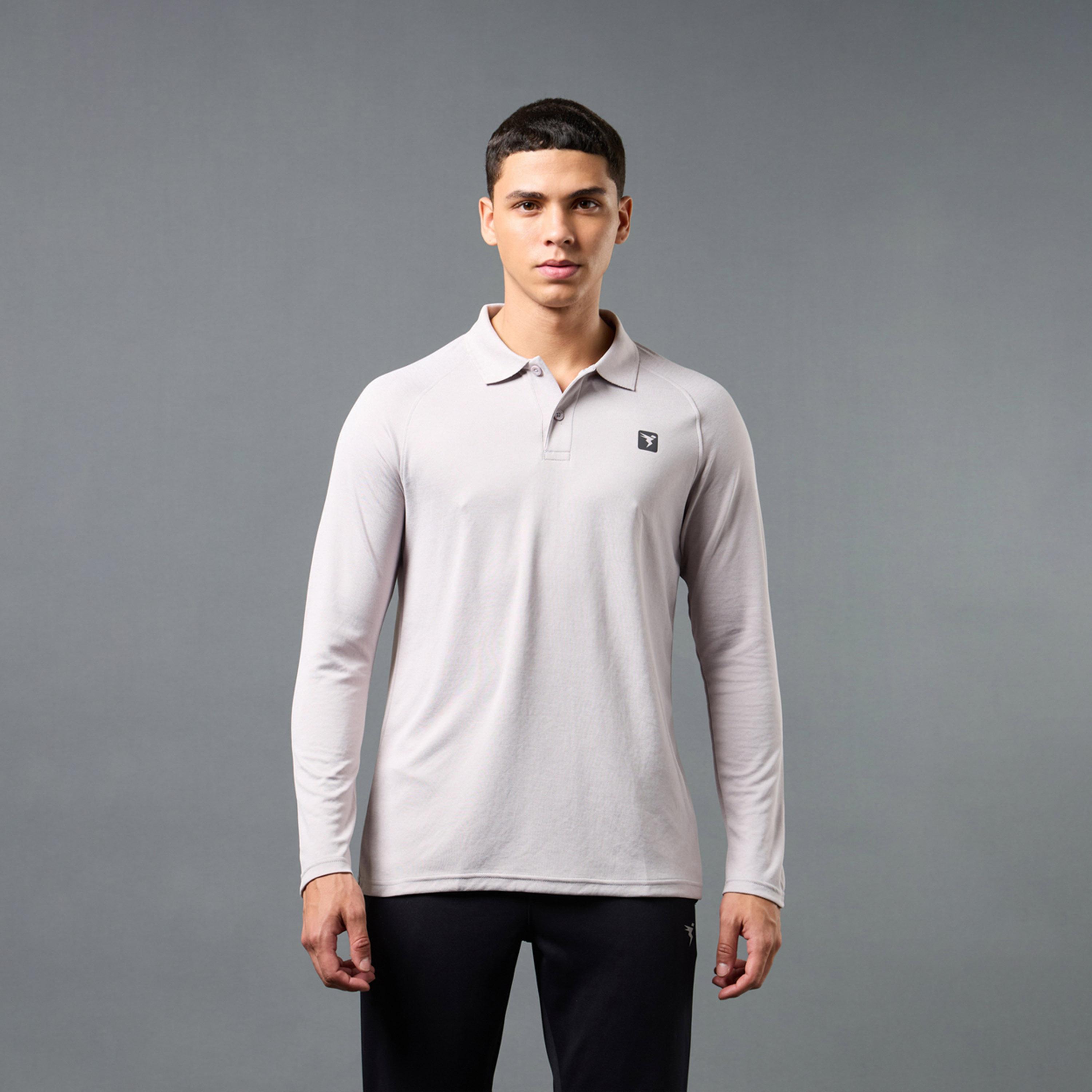 تكنو سبورت × ستايلي - تي شيرت بولو ميلانج إف إس-men-clothing-sportswearandactivewear-tshirtsandpolos-image-1