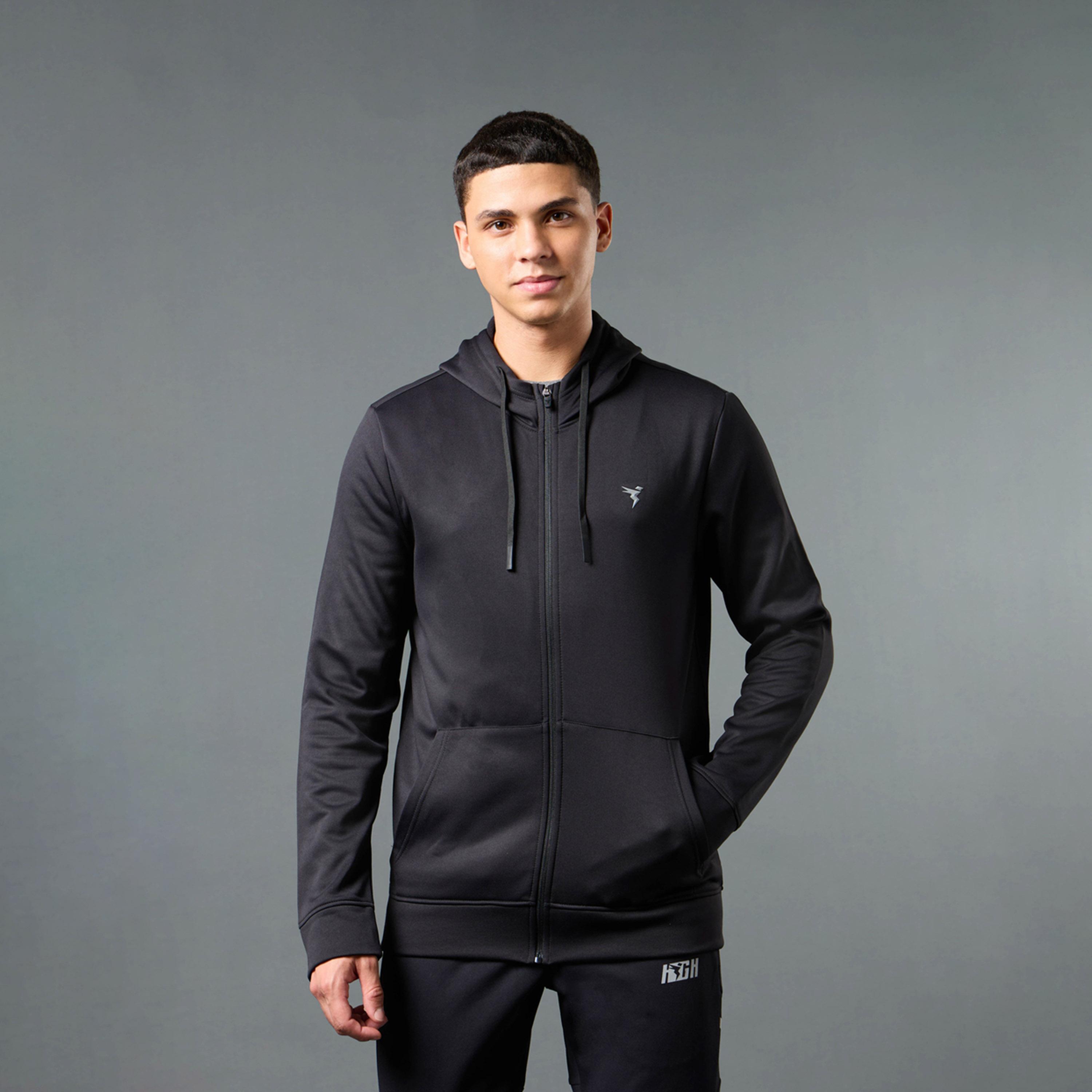 تكنو سبورت × ستايلي - هودي سادة بسحاب-men-clothing-sportswearandactivewear-hoodiesandsweatshirts-image-1