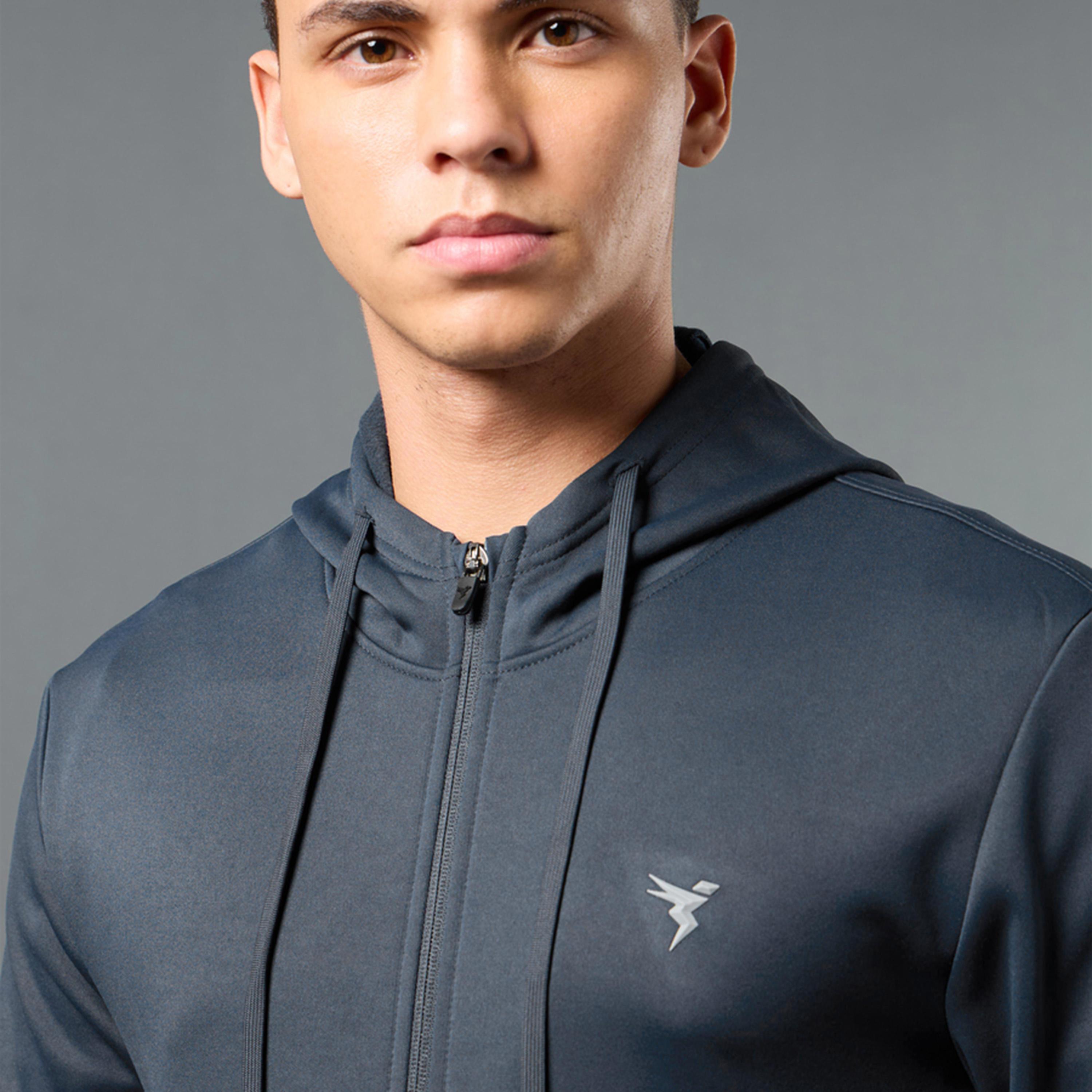 Technosport X Styli Solid Hoodie With Zip-men-clothing-jacketsandblazers-jackets-image-6