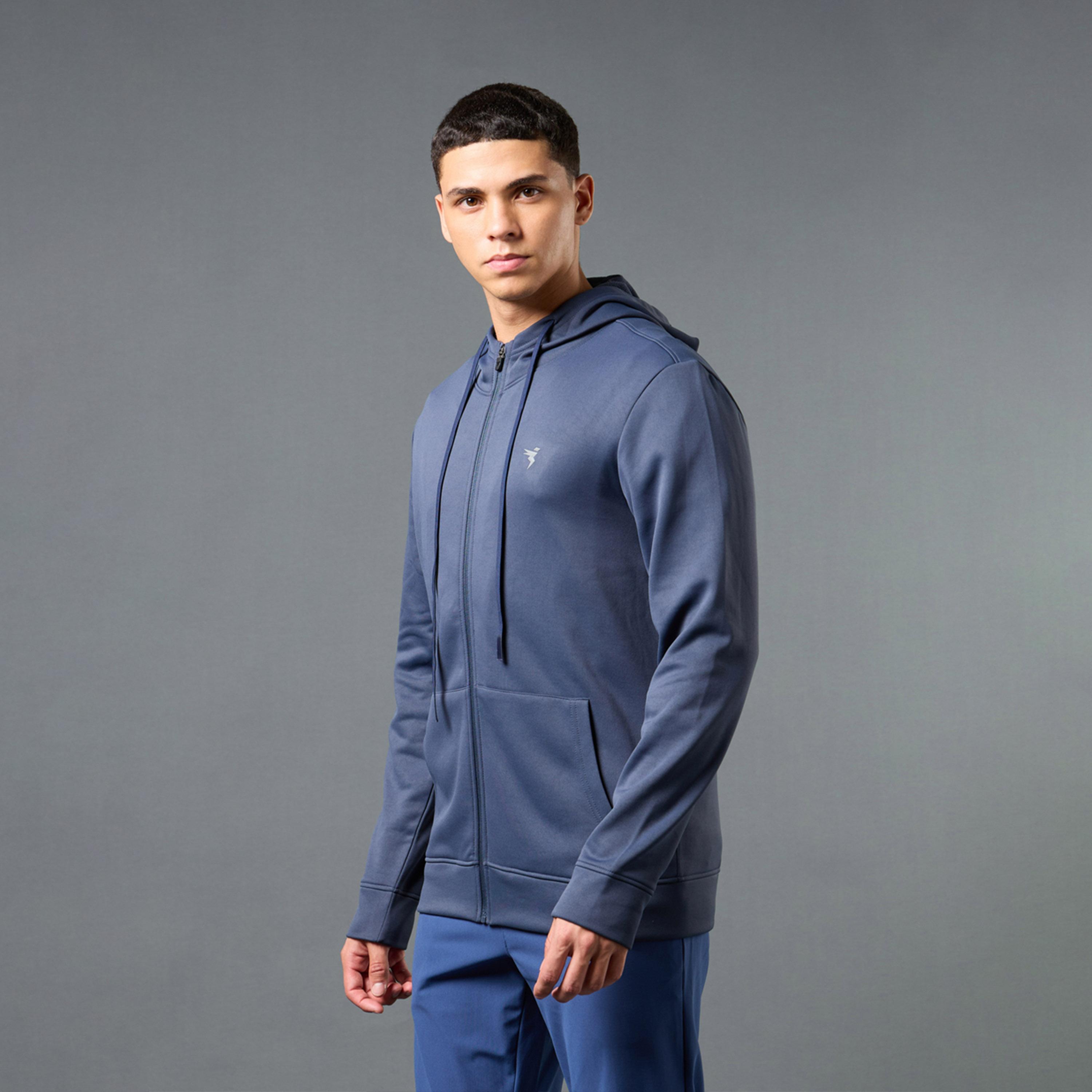 تكنو سبورت × ستايلي - هودي سادة بسحاب-men-clothing-sportswearandactivewear-hoodiesandsweatshirts-image-2