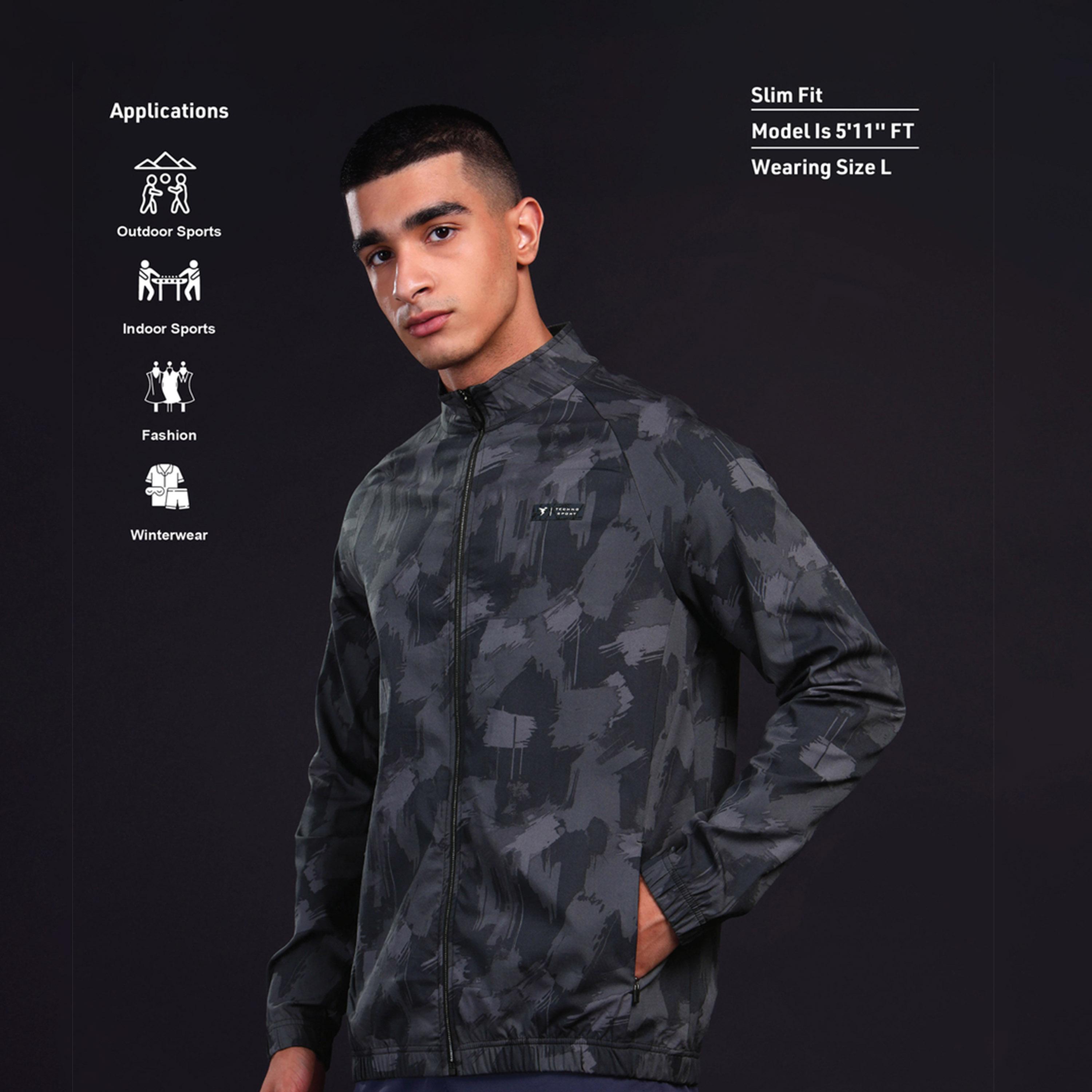 Technosport X Styli Solid 2-Way Stretch Woven Jacket Fs-men-clothing-sportswearandactivewear-hoodiesandsweatshirts-image-3