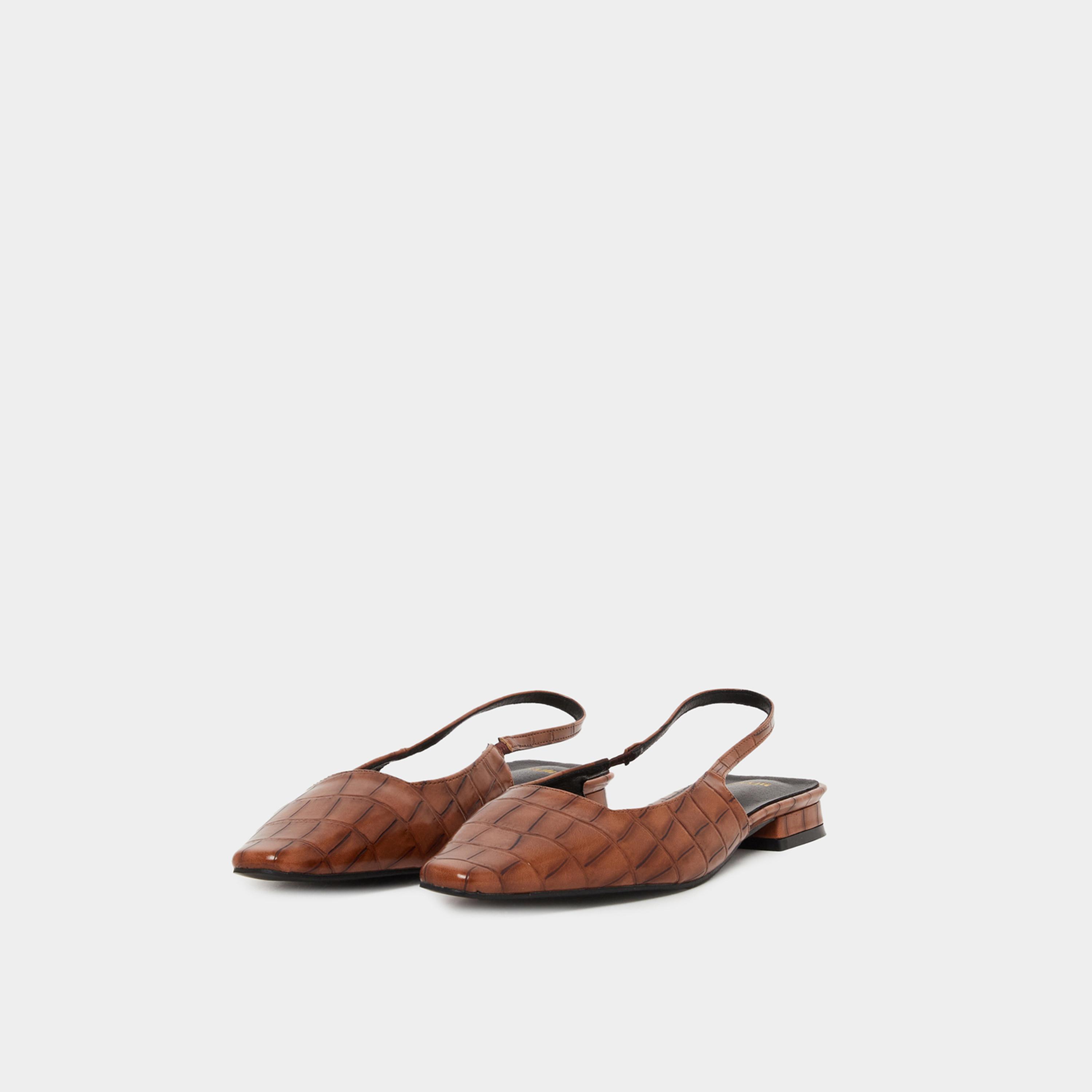 ستايلي - حذاء مفتوح من الخلف بنقشة حيوانات-women-shoes-heels-image-2