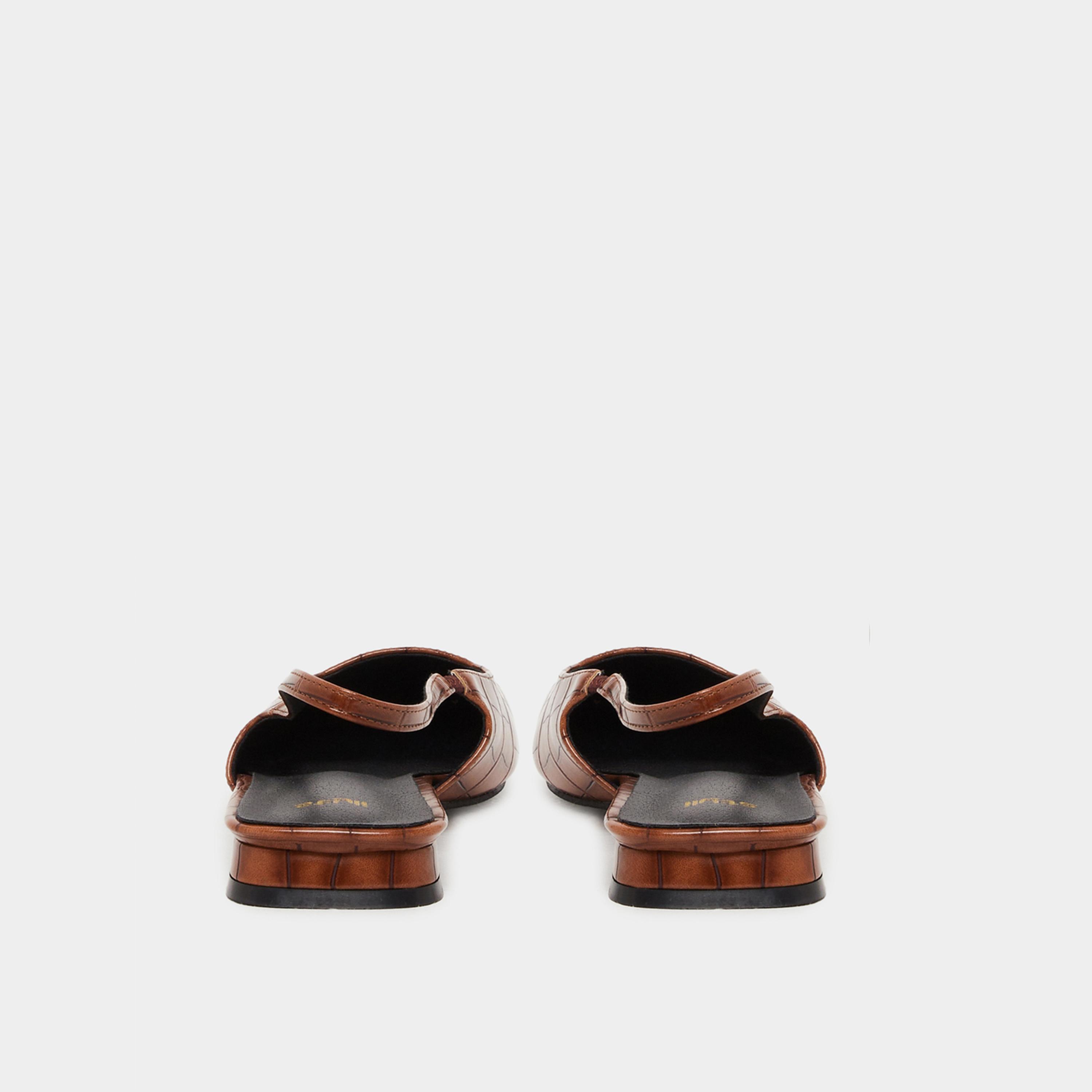 Styli Animal Textured Slingback Shoes-women-shoes-heels-image-4