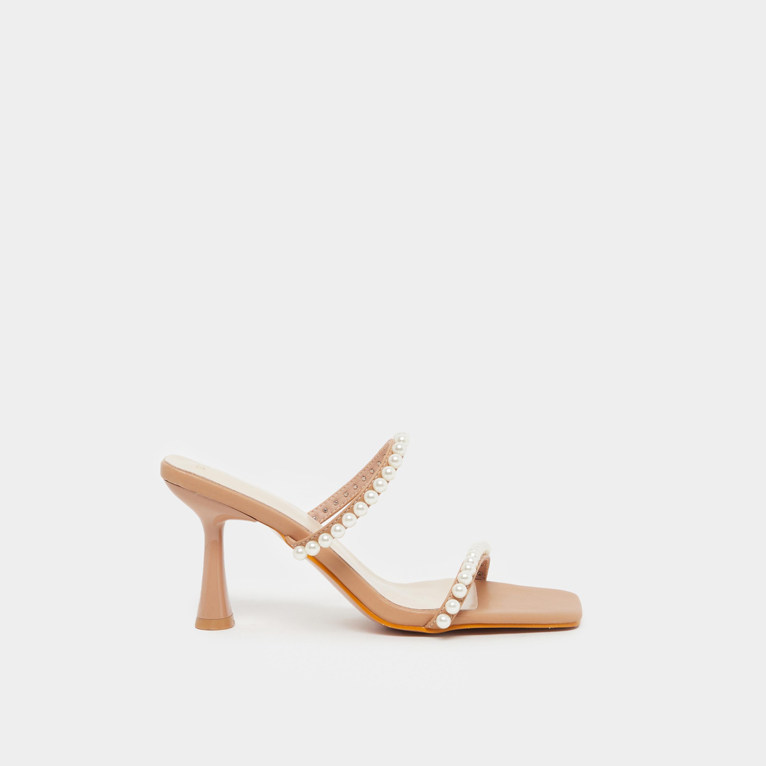 ستايلي - صندل كعب صغير مزين بمقدمة مفتوحة-women-shoes-heels-image-1