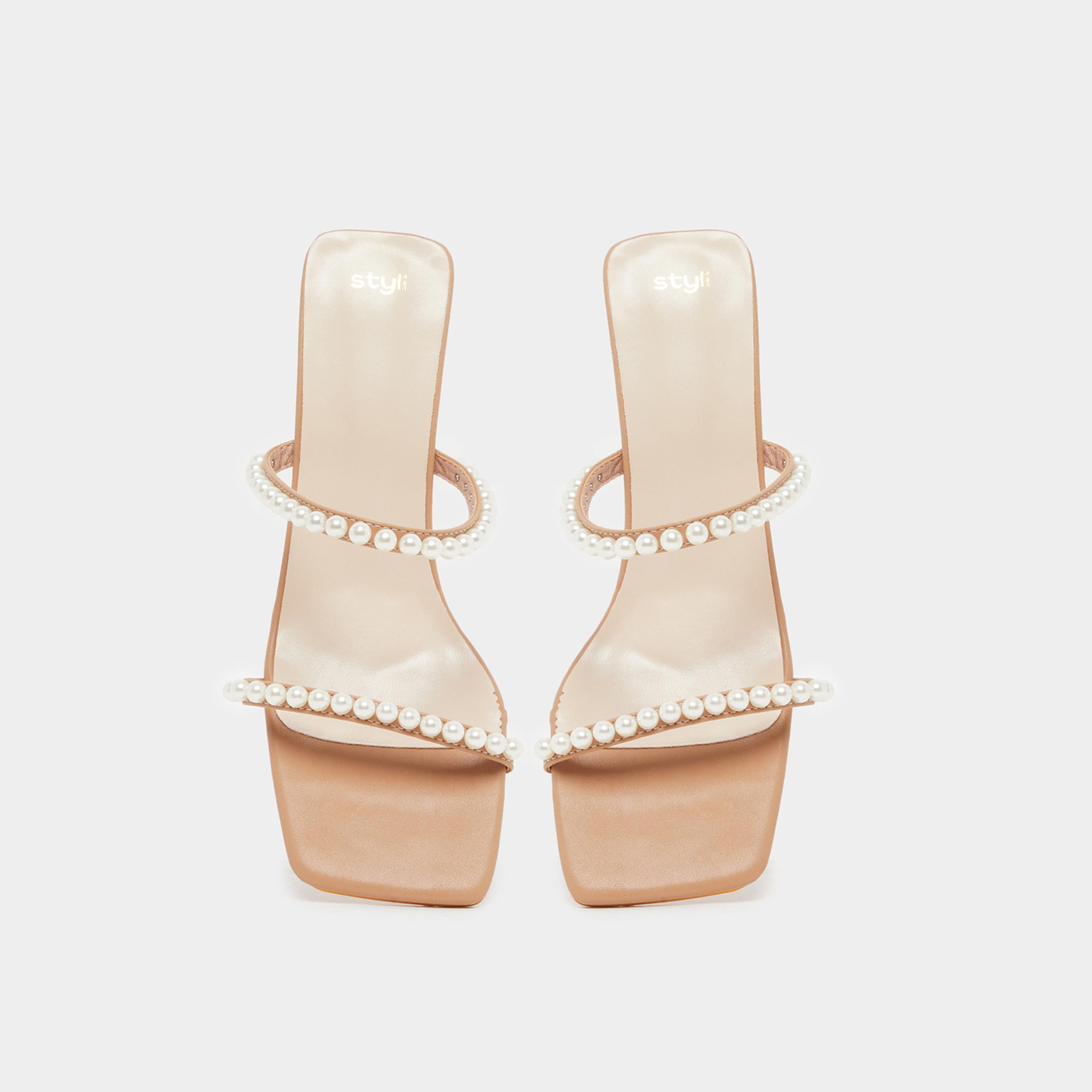 Styli Embellished Open Toe Kitten Heel Sandals-women-shoes-heels-image-5