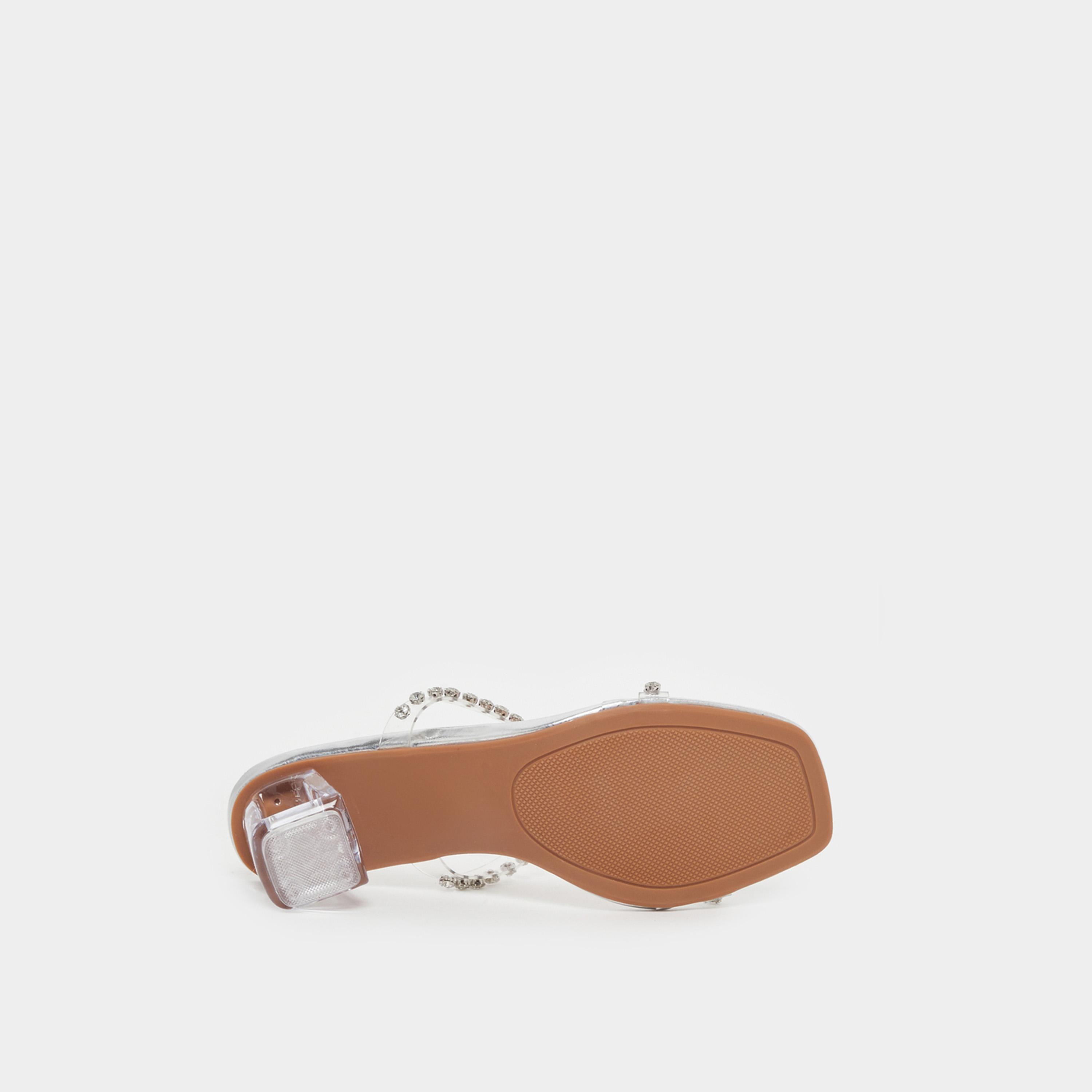 Styli Embellished Open Toe Transparent Block Heel Sandals-women-shoes-sandals-heeled-image-6