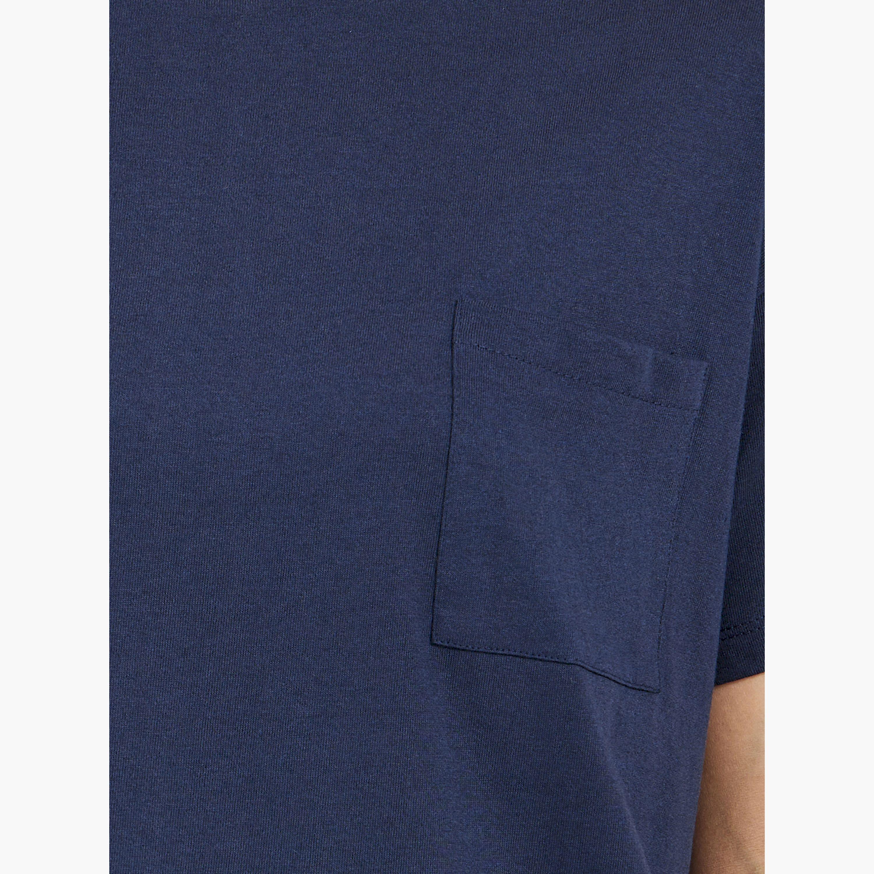 Styli Dropped Shoulder Pocket T-Shirt and Button Placket Pyjama Shorts Set-women-clothing-nightwear-pyjamas-shortsets-image-4
