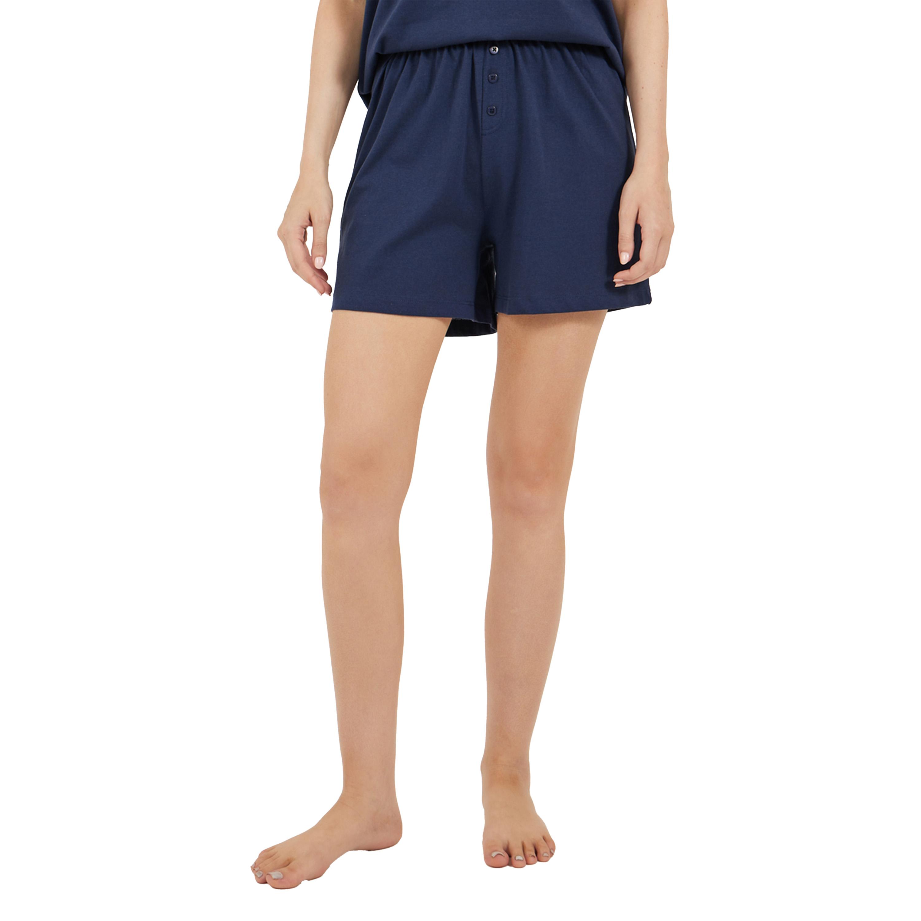 Styli Dropped Shoulder Pocket T-Shirt and Button Placket Pyjama Shorts Set-women-clothing-nightwear-pyjamas-shortsets-image-6