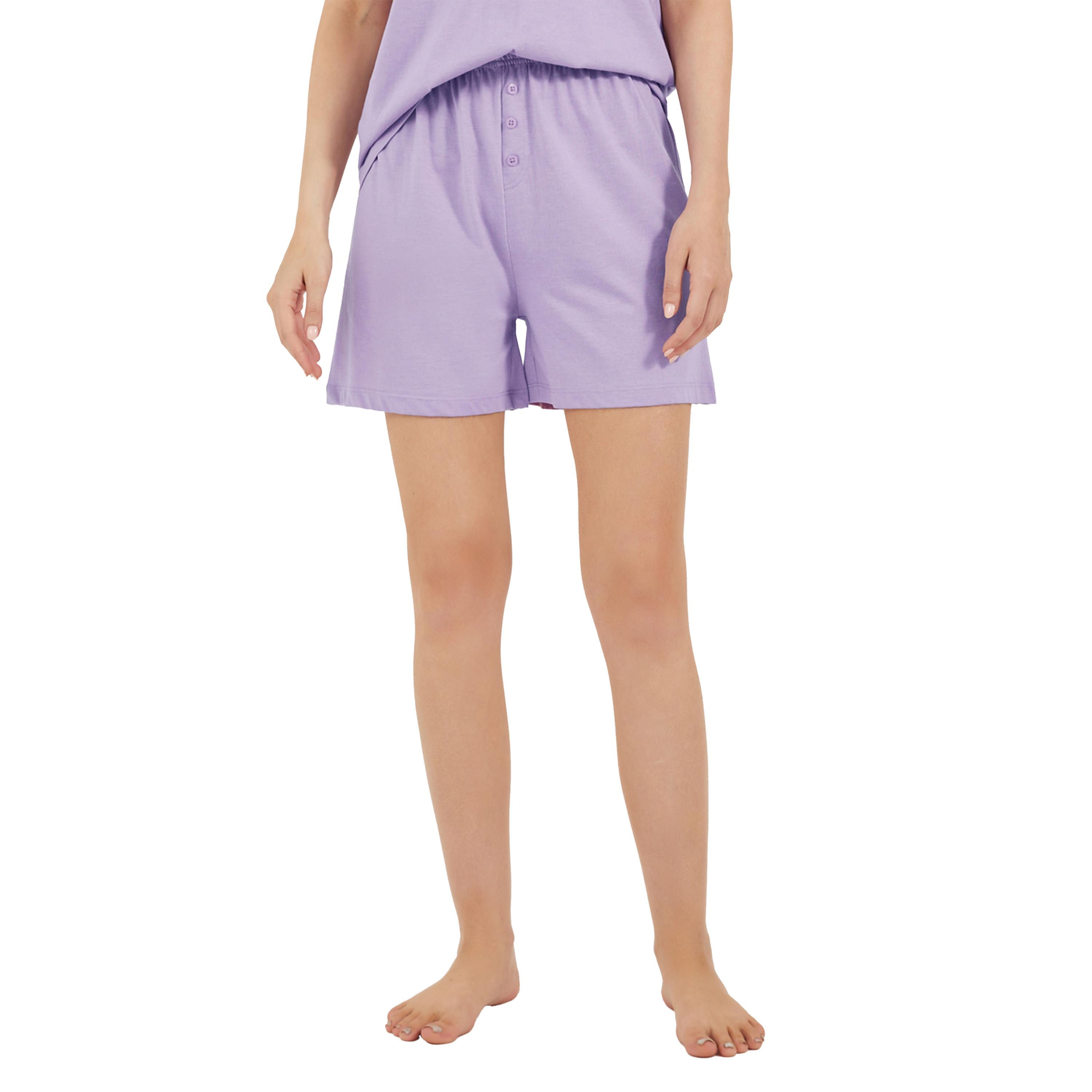 Styli Dropped Shoulder Pocket T-Shirt and Button Placket Pyjama Shorts Set-women-clothing-nightwear-pyjamas-shortsets-image-6