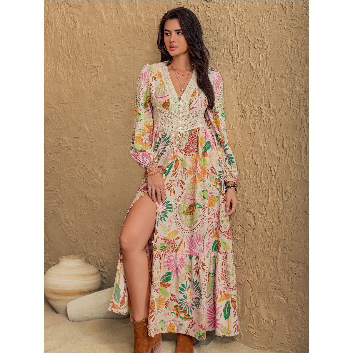 Russty Dustty X Styli Russty Dustty Floral Print Lace Detail A-Line Maxi Dress-women-clothing-dresses-image-4