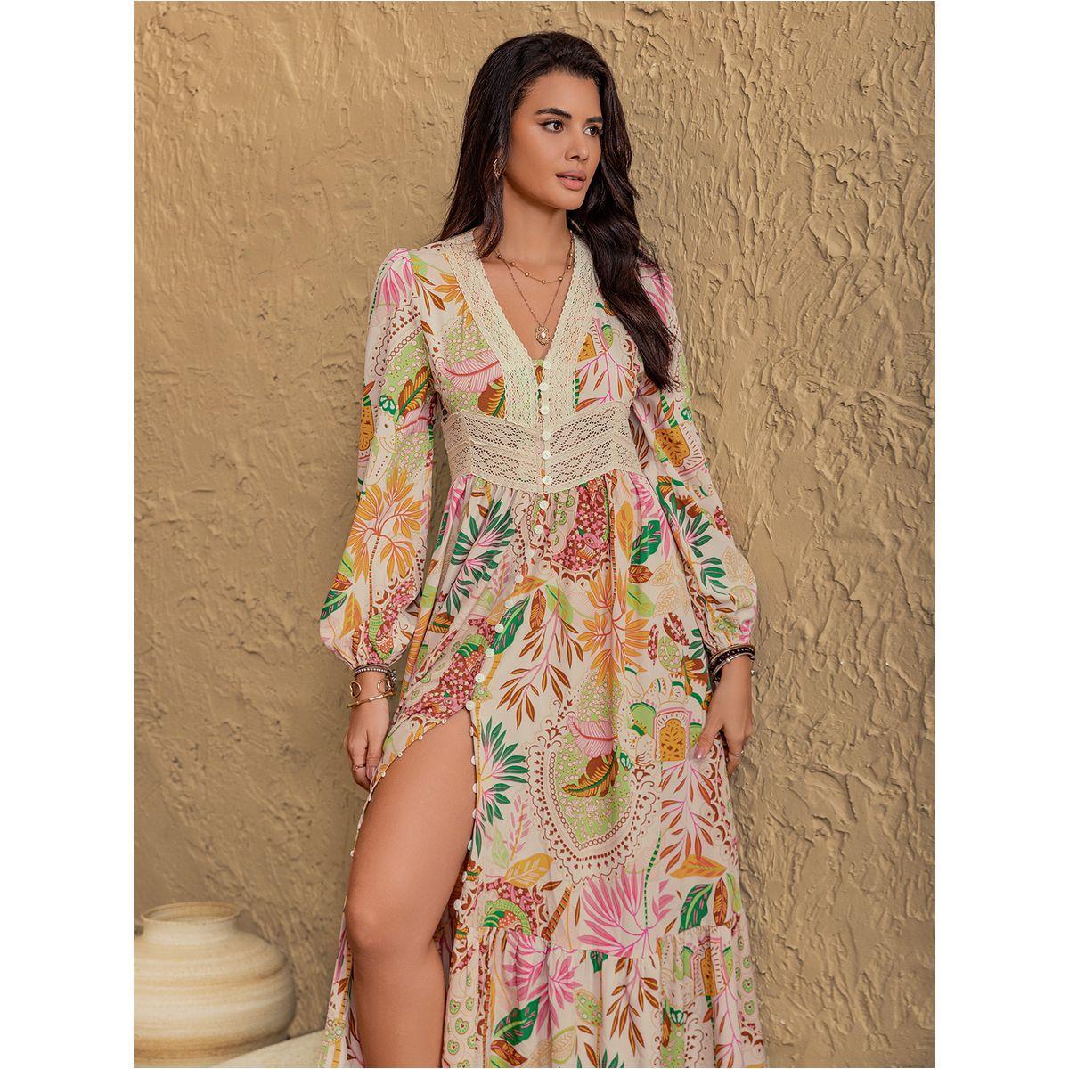 Russty Dustty X Styli Russty Dustty Floral Print Lace Detail A-Line Maxi Dress-women-clothing-dresses-image-5