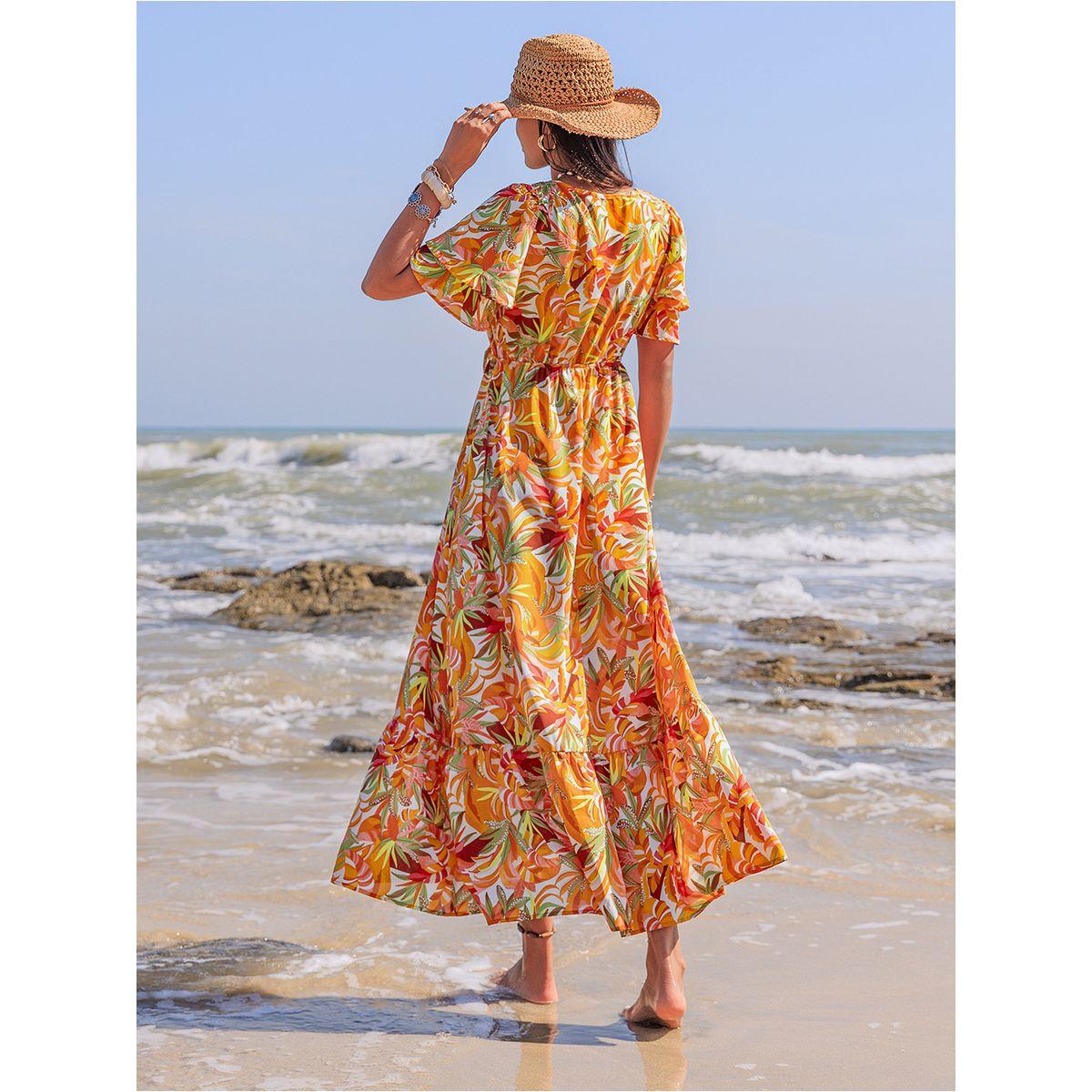 Russty Dustty X Styli Russty Dustty Floral Print V Neck A-Line Maxi Dress-women-clothing-dresses-image-2