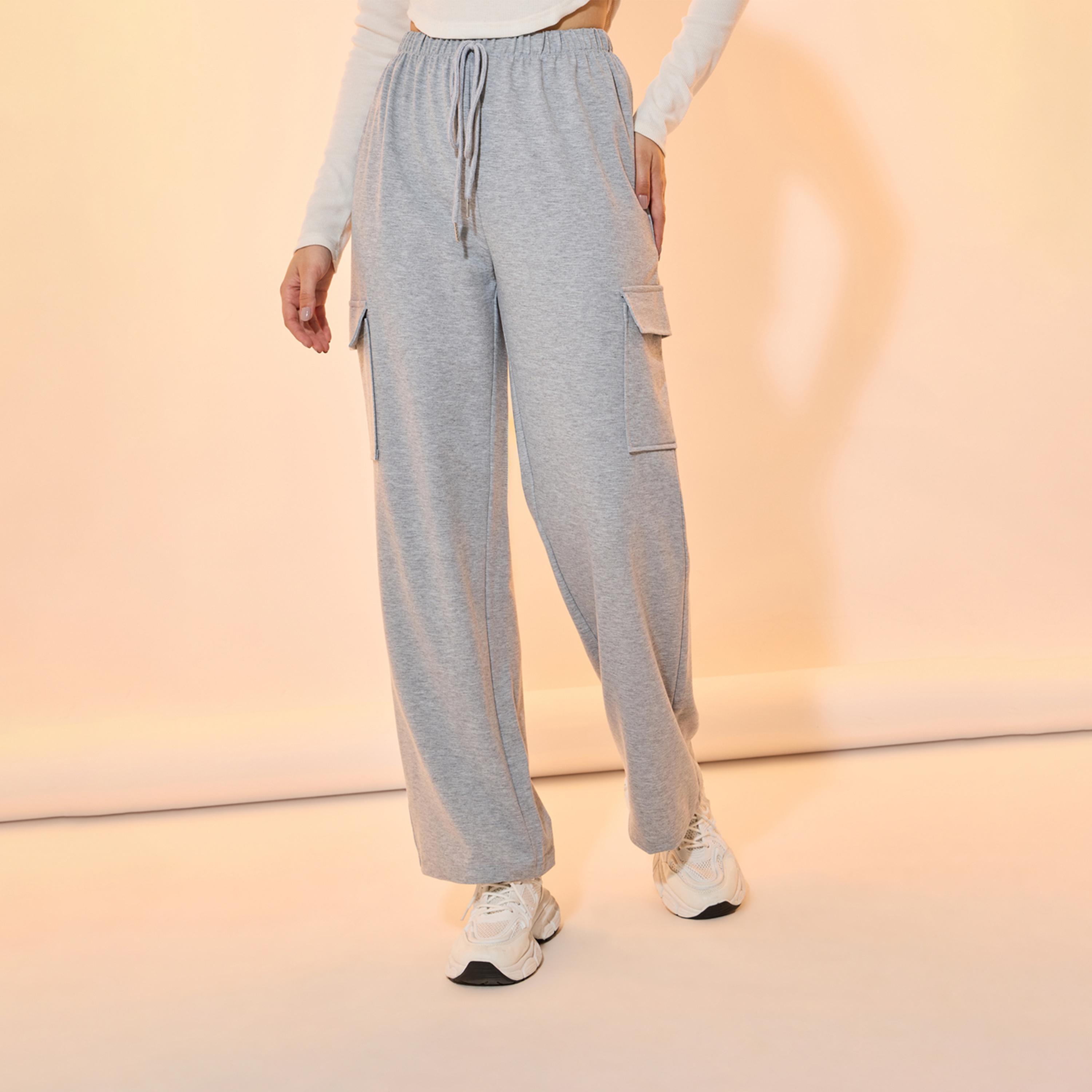 Take Two Solid Straight Fit Pocket Detail Pants with Drawstring-women-clothing-bottoms-trousers-image-2