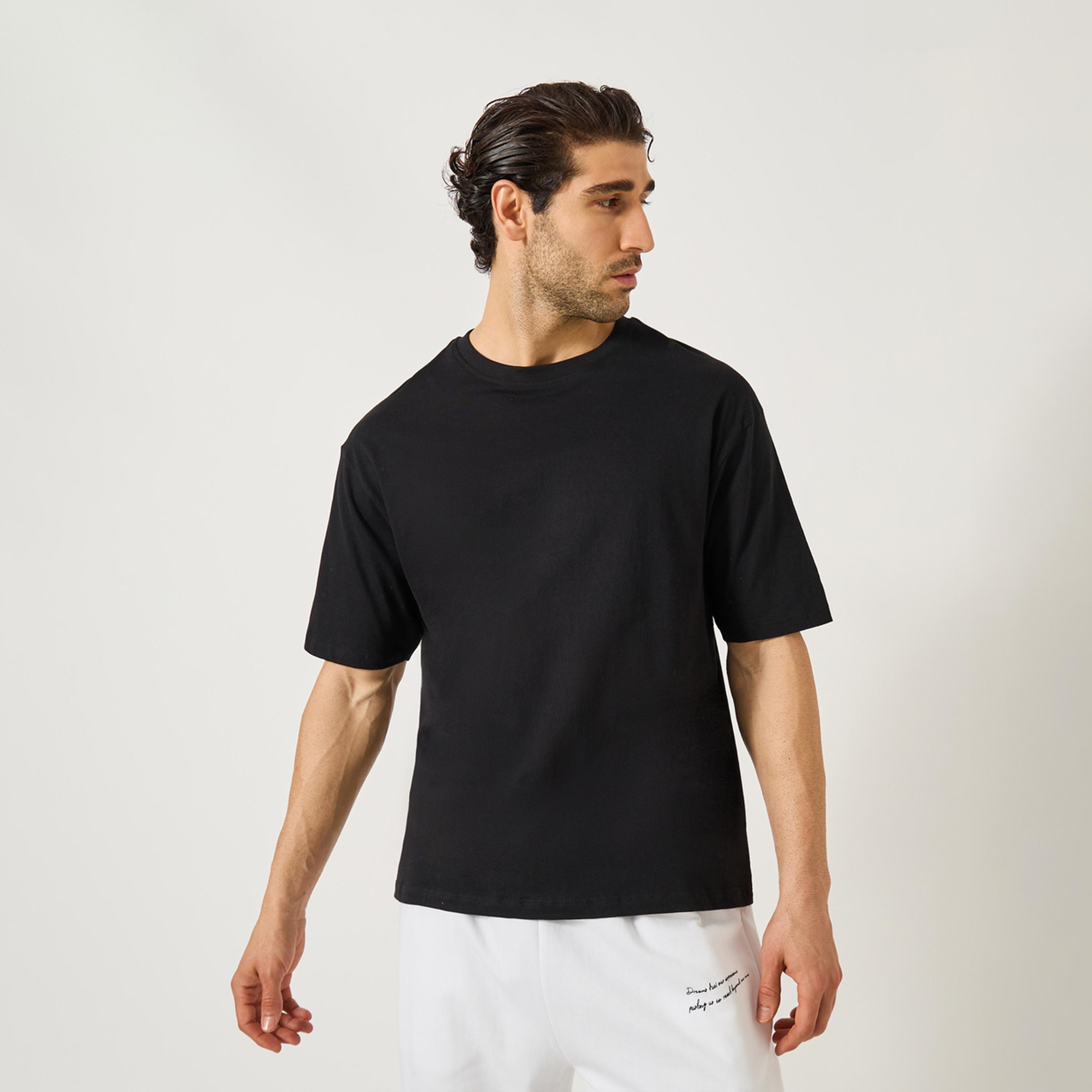 ستايلي - تي شيرت قطني كبير الحجم بطباعة قبلية-men-clothing-tshirtsandpolos-tshirts-image-2