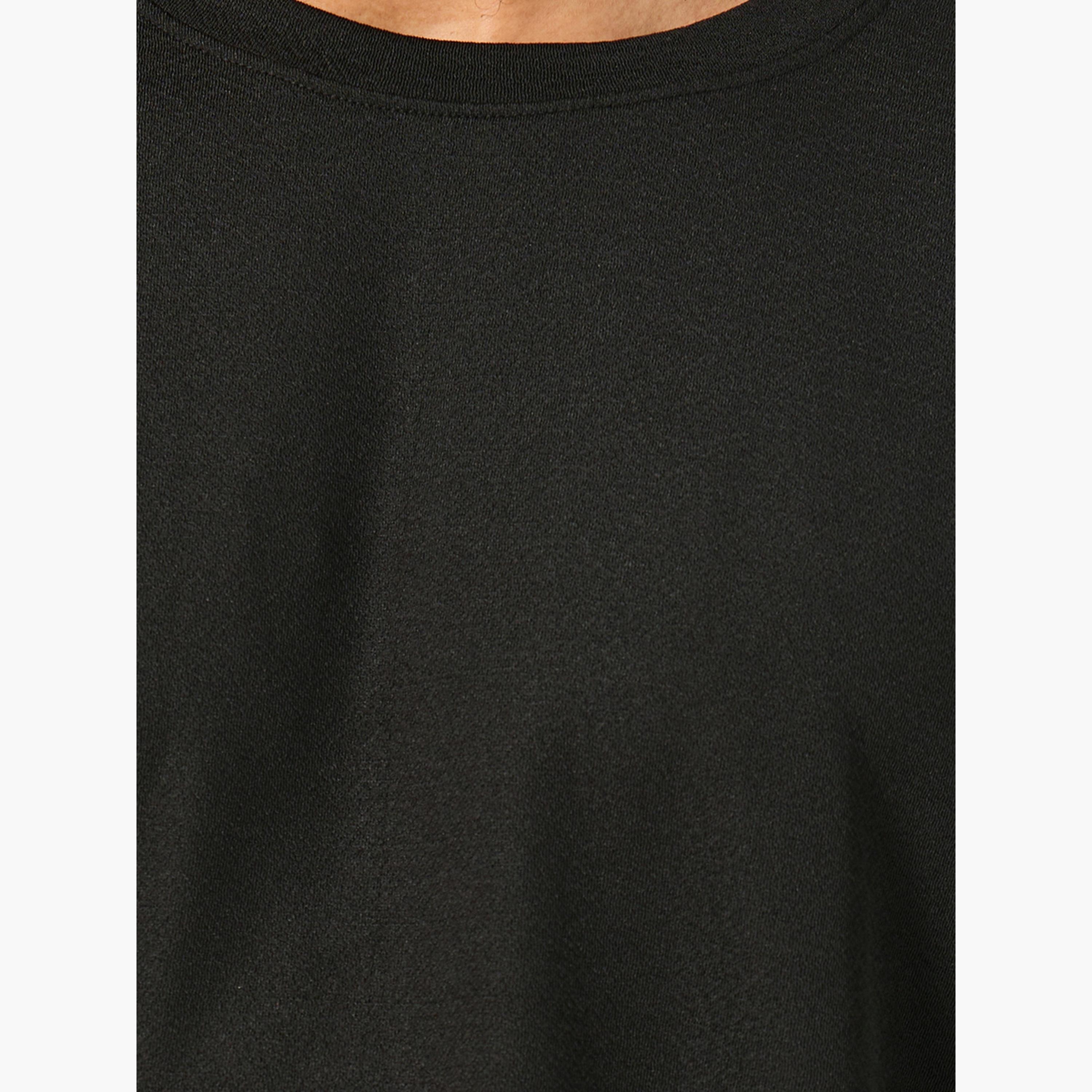 Styli Solid Regular Fit Cotton Crew Neck T-Shirt-men-clothing-tshirtsandpolos-tshirts-image-3