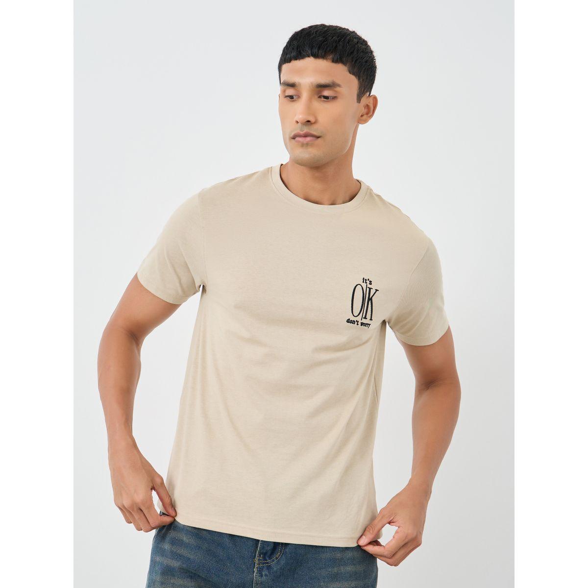 Styli Embroidered Detail Regular Fit Cotton T-Shirt-men-clothing-tshirtsandpolos-tshirts-image-1