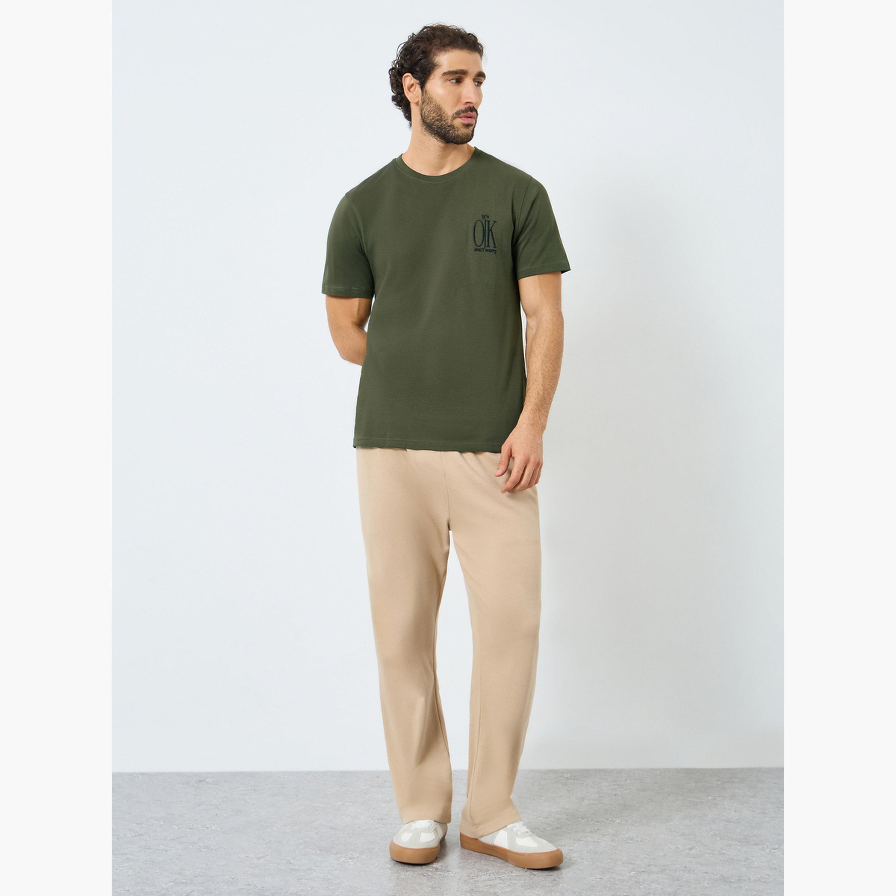 Styli Men Chest Embroidered Regular Cotton T-Shirt-men-clothing-tshirtsandpolos-tshirts-image-2