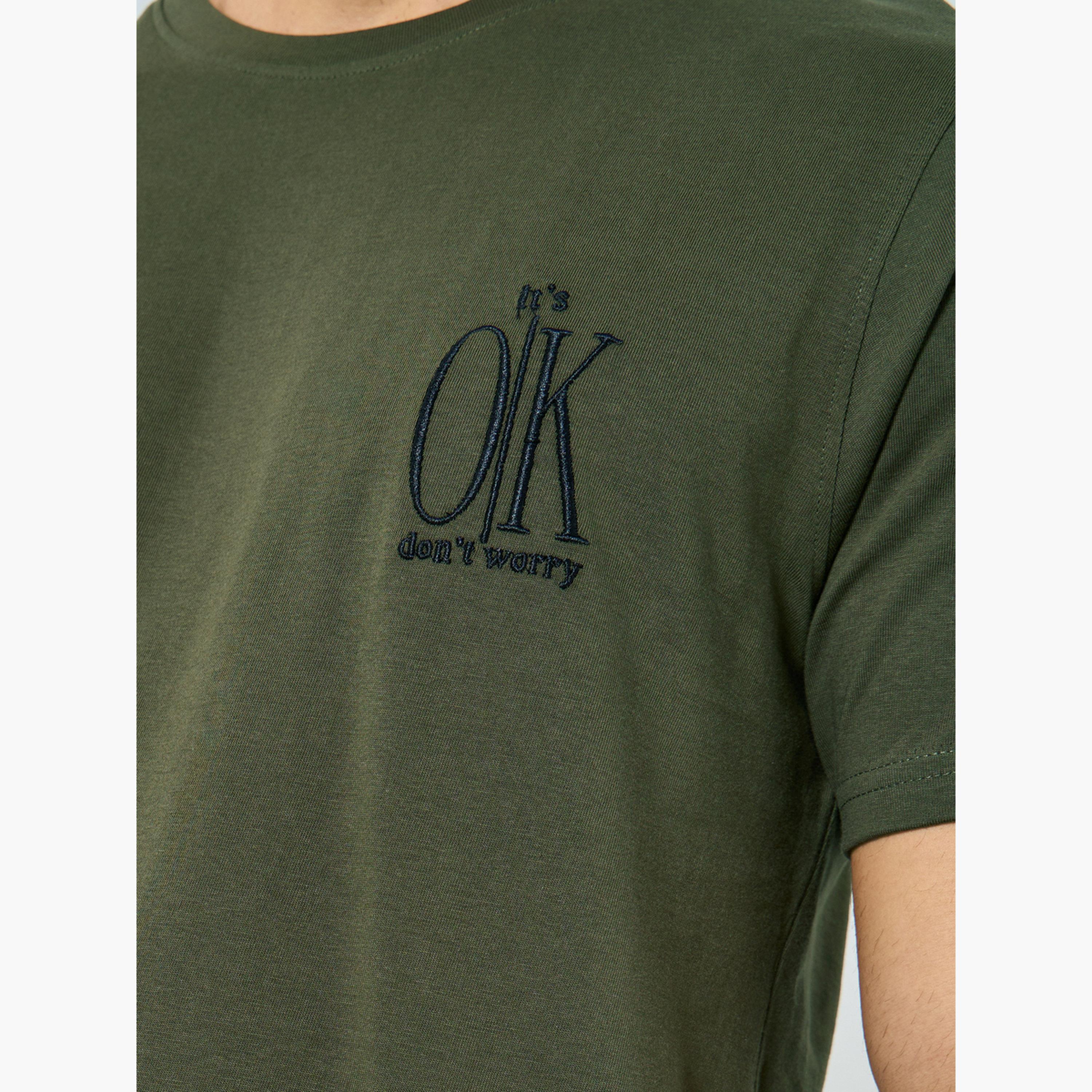 Styli Men Chest Embroidered Regular Cotton T-Shirt-men-clothing-tshirtsandpolos-tshirts-image-3