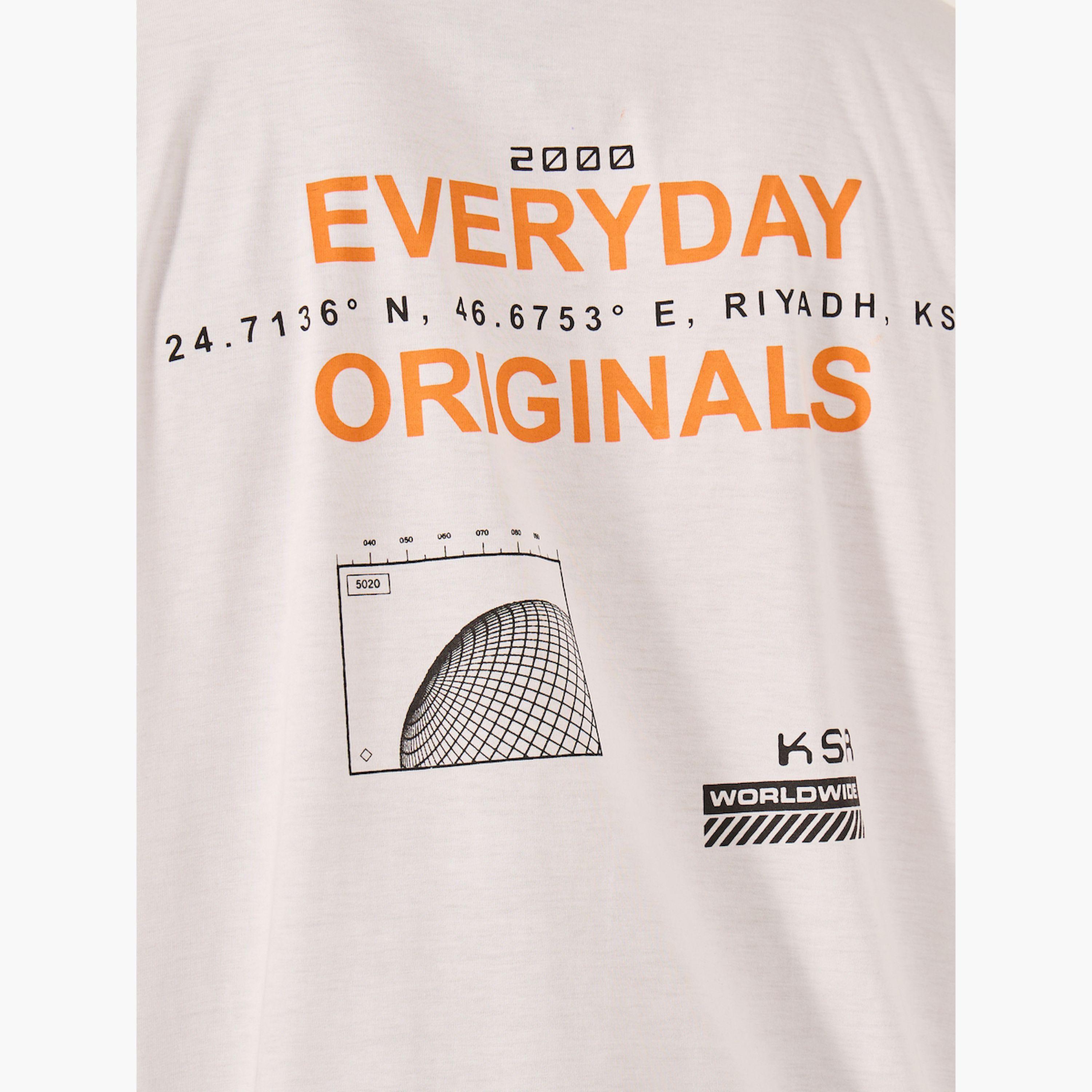 Styli Slogan Print Oversized Round Neck T-Shirt-men-clothing-tshirtsandpolos-tshirts-image-5