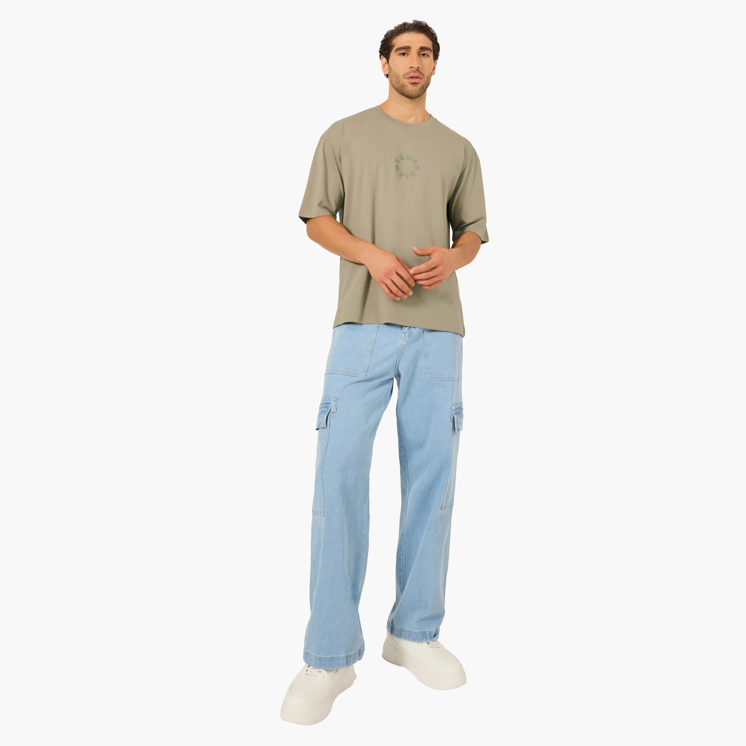 Styli Font Text Print Short Sleeve Oversized T-Shirt-men-clothing-tshirtsandpolos-tshirts-image-2