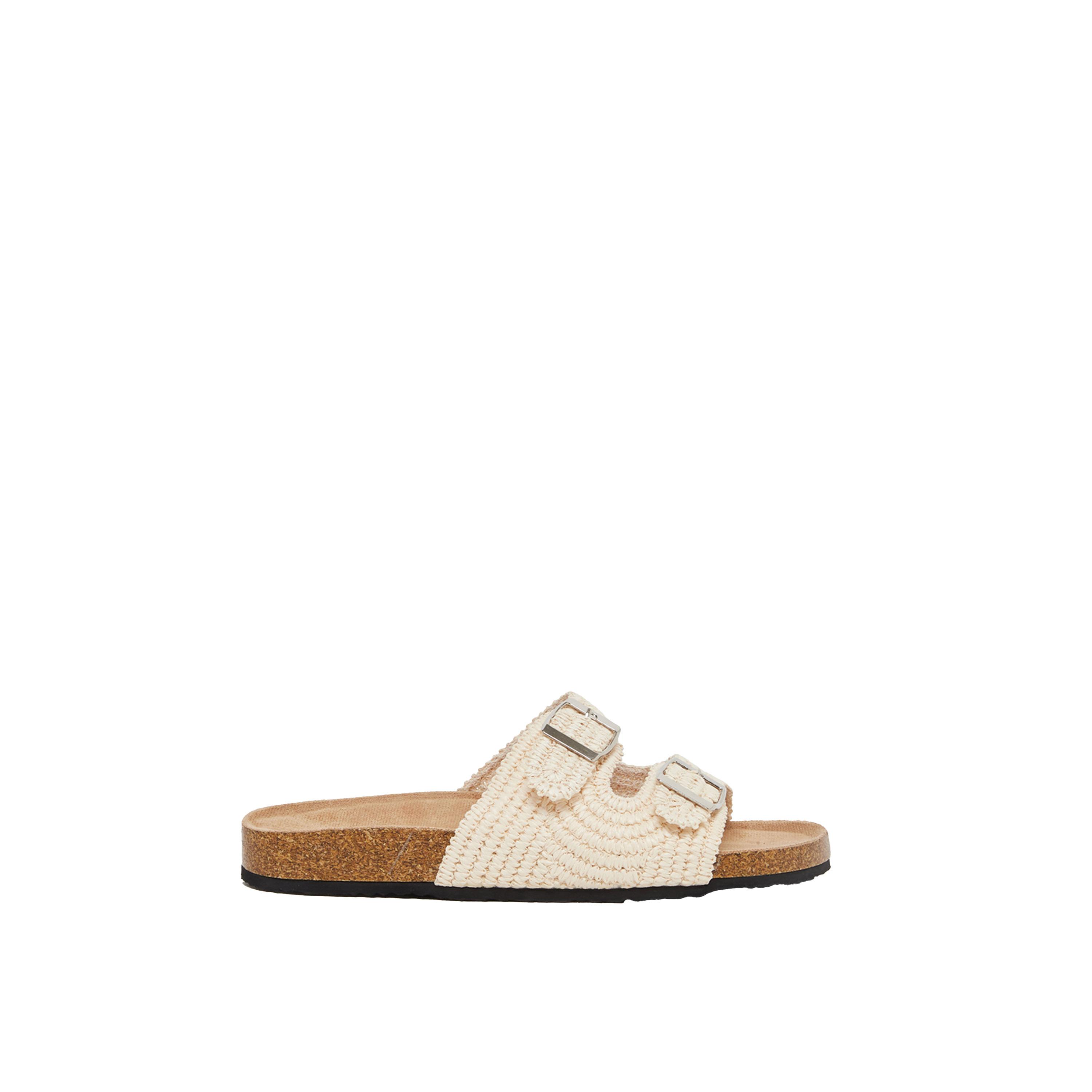 Styli Crochet Two Strap Flat Sandals-women-shoes-sandals-flats-image-1