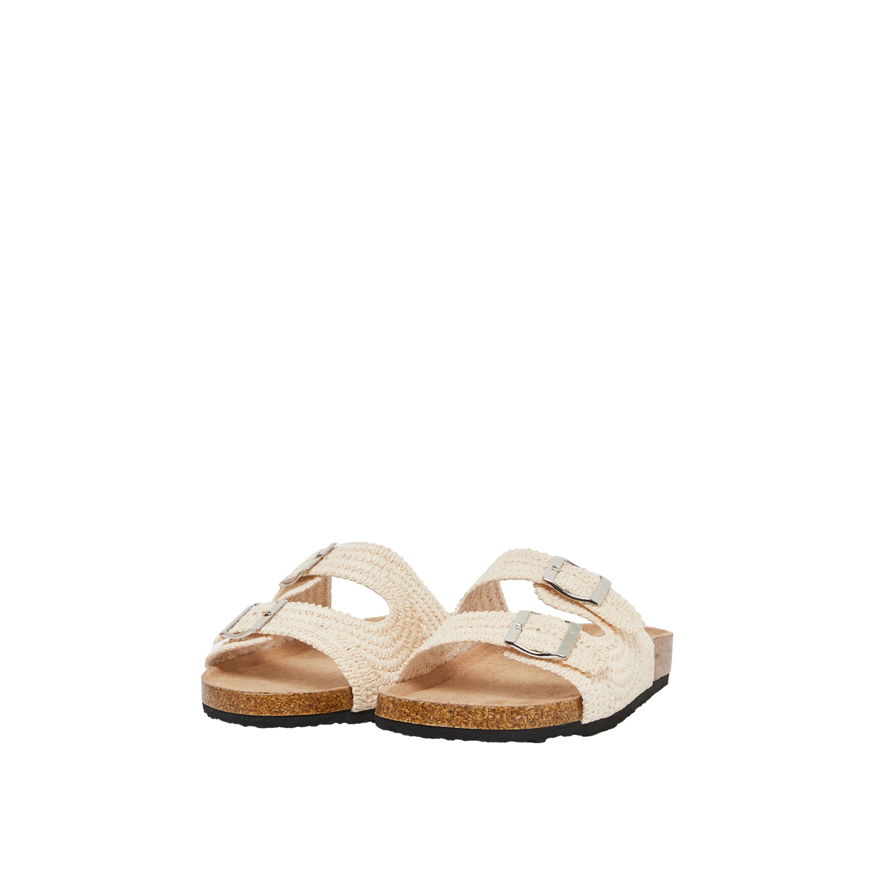 ستايلي - صندل مسطح كروشيه بحزامين-women-shoes-sandals-flats-image-2