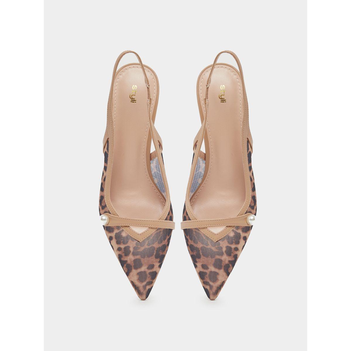 Styli Leopard Print Slingback Sandals-women-shoes-heels-image-5