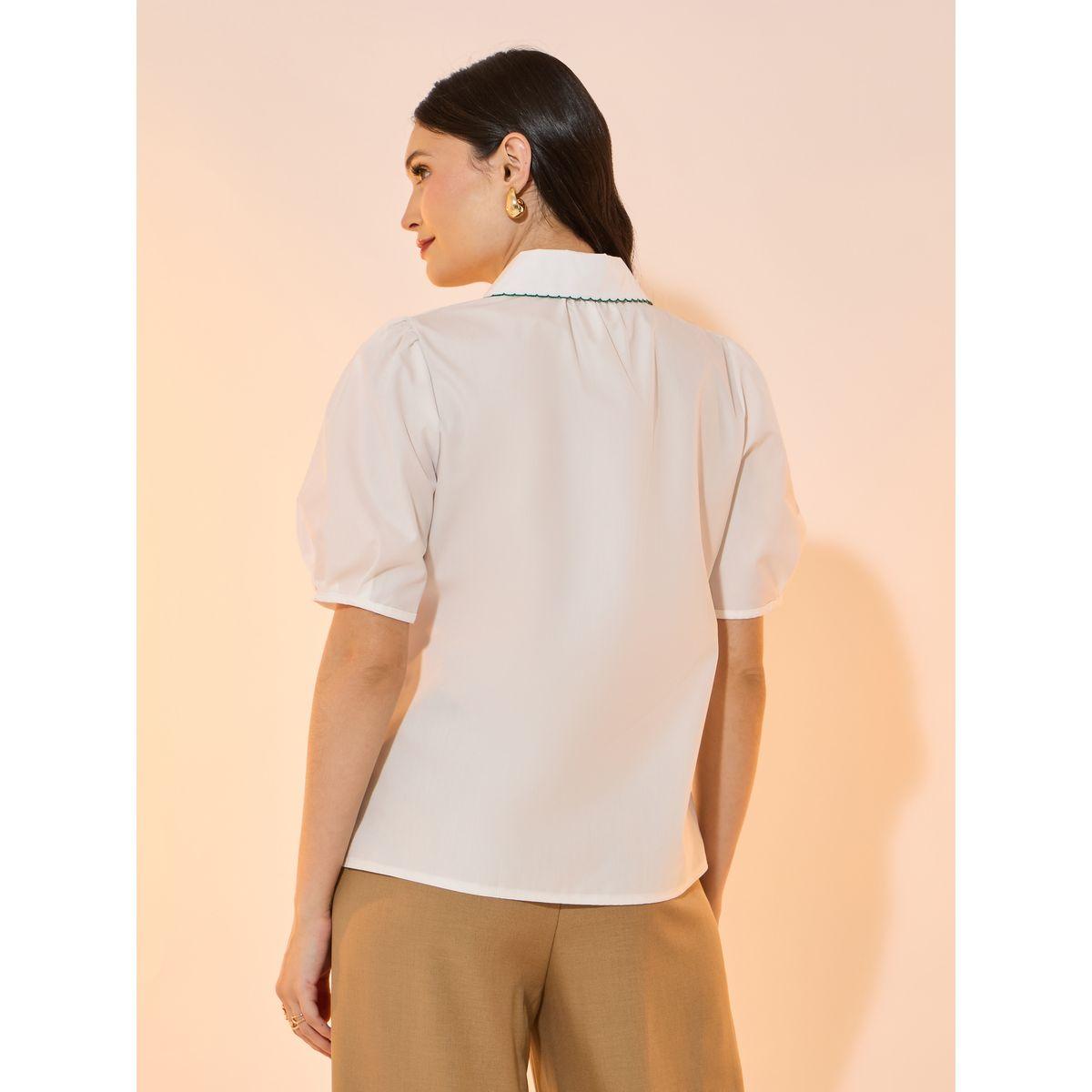 Take Two Contrast Trim Collared Shirt with Button Placket-women-clothing-shirtsandblouses-shirts-image-5